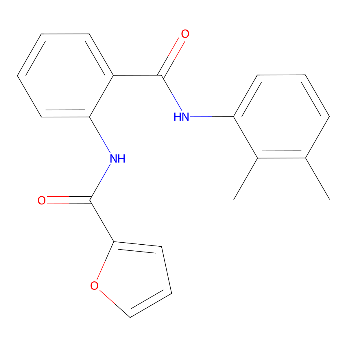 N-[2-[(2,3-dimethylphenyl)carbamoyl]phenyl]furan-2-carboxamide molecular structure, CAS 405903-19-7
