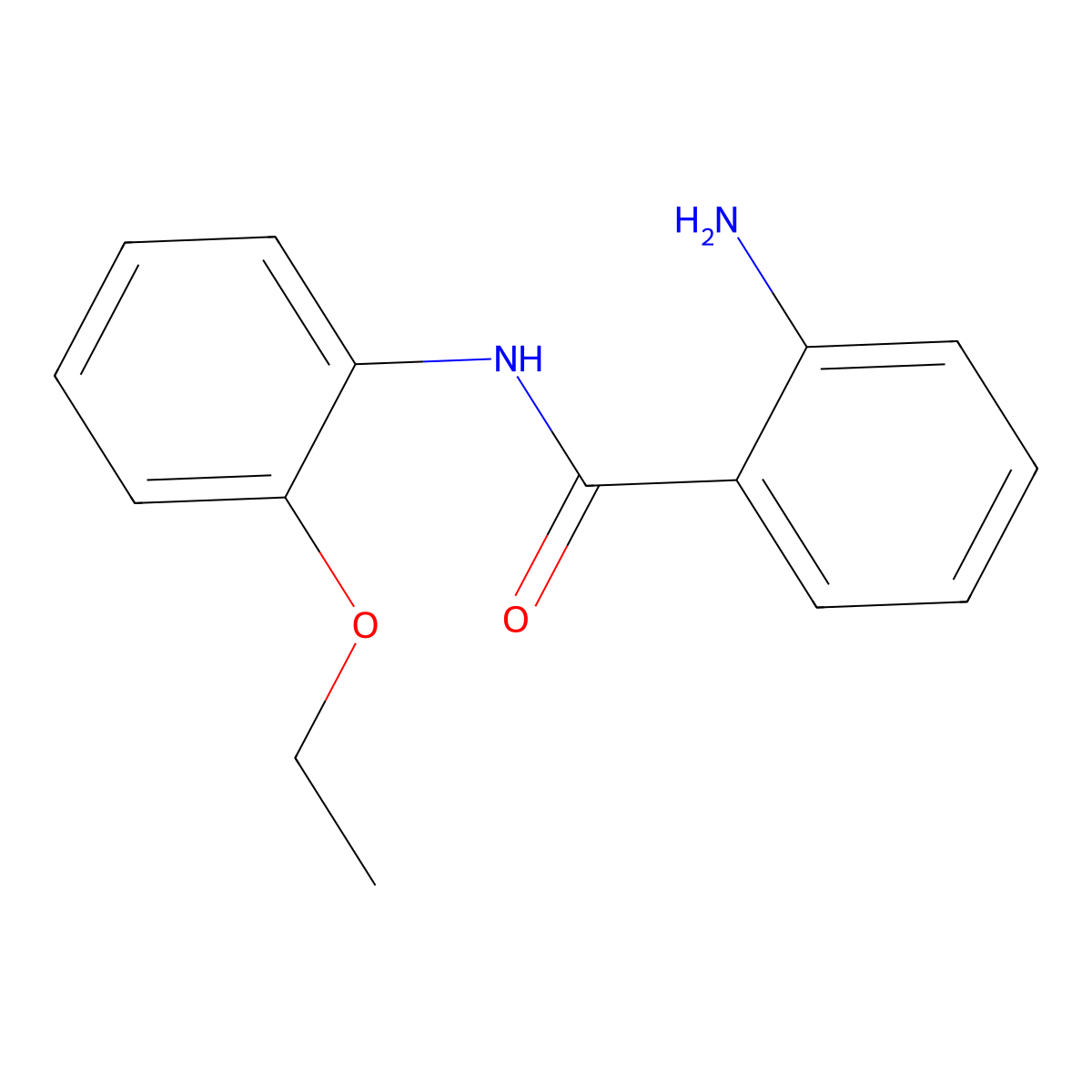2-amino-N-(2-ethoxyphenyl)benzamide molecular structure, CAS 405903-51-7