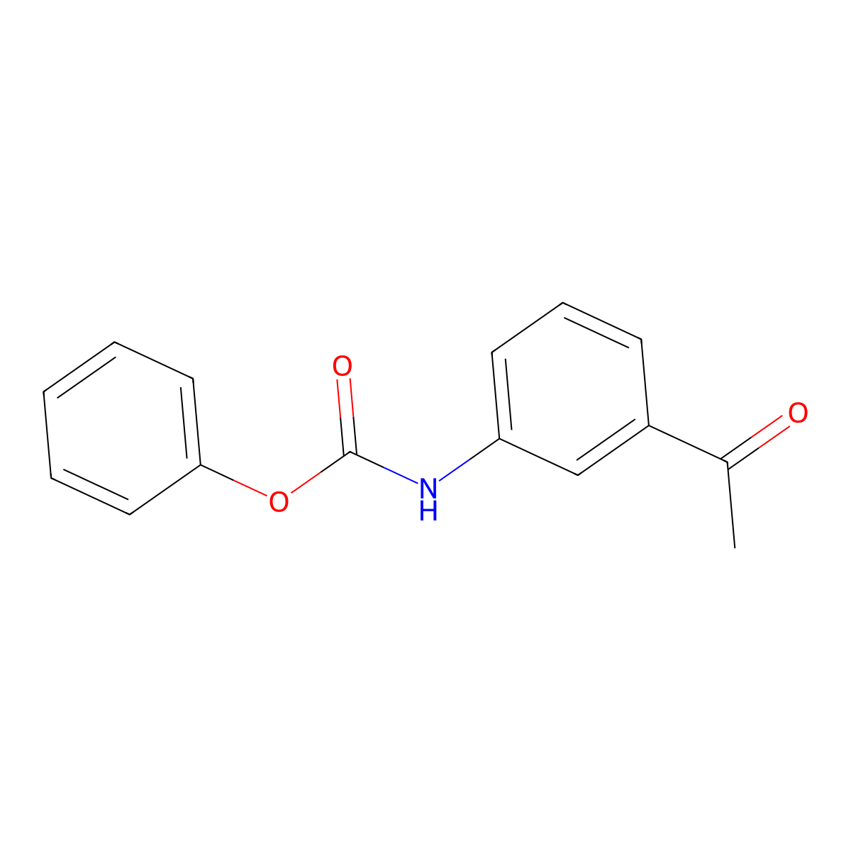phenyl N-(3-acetylphenyl)carbamate molecular structure, CAS 405905-06-8