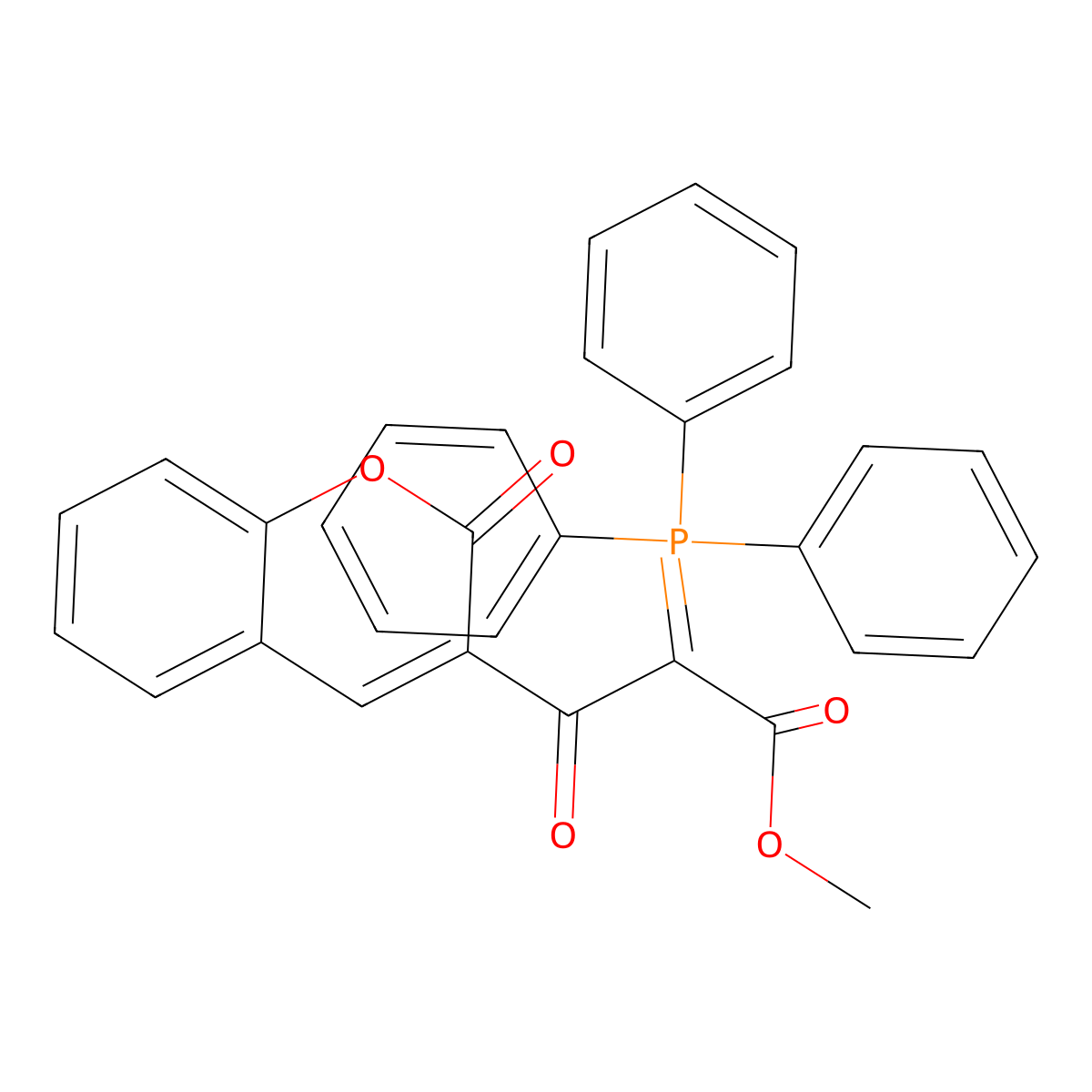 methyl 3-oxo-3-(2-oxo-2H-chromen-3-yl)-2-(triphenylphosphoranylidene)propanoate molecular structure, CAS 405905-21-7