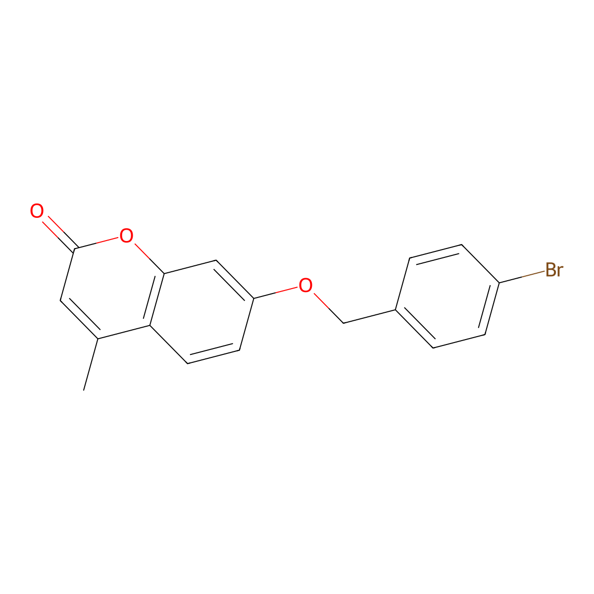 7-[(4-Bromophenyl)methoxy]-4-methylchromen-2-one molecular structure, CAS 405905-26-2