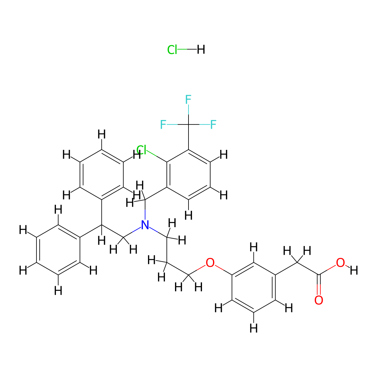 GW3965 hydrochloride molecular structure, CAS 405911-17-3