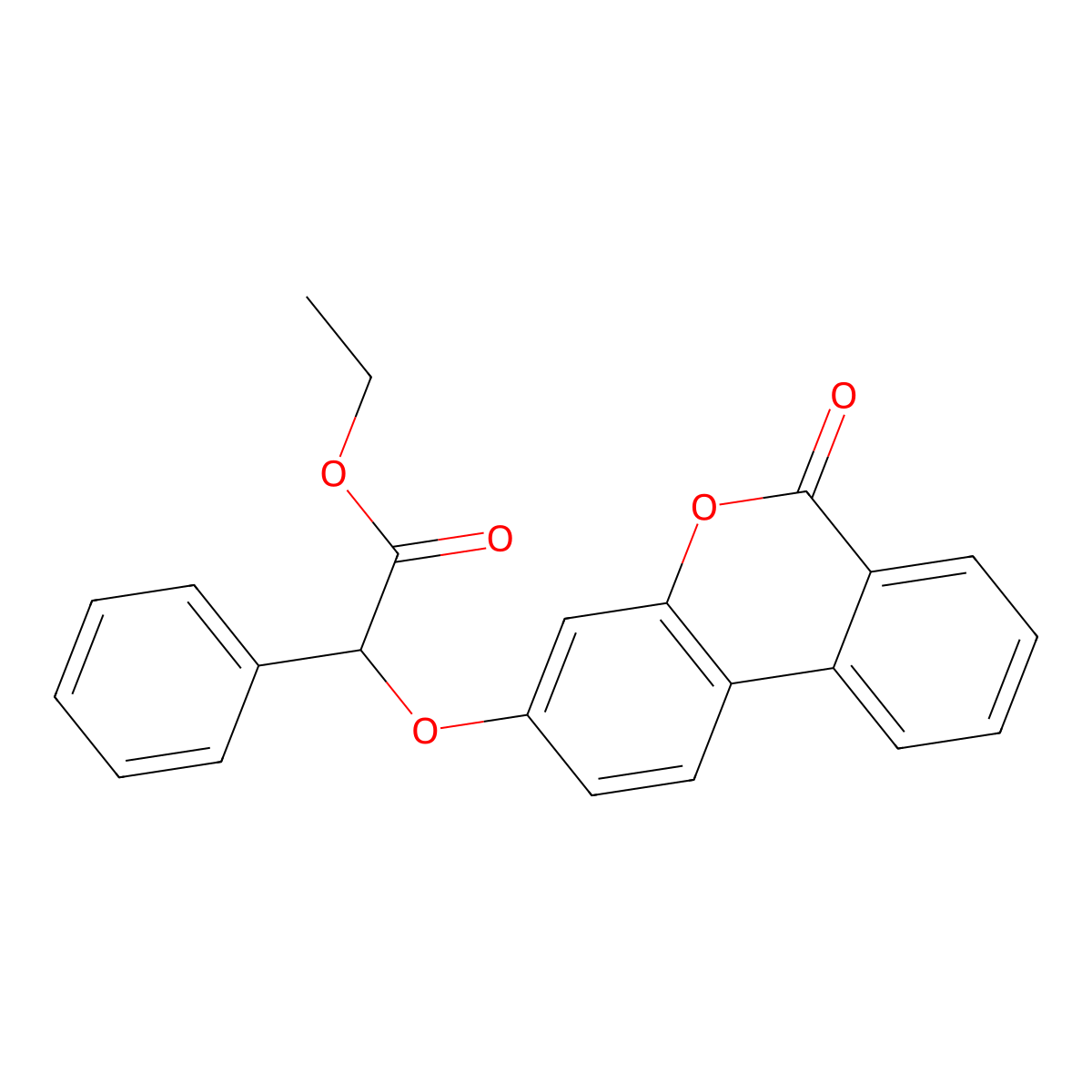 ethyl [(6-oxo-6H-benzo[c]chromen-3-yl)oxy](phenyl)acetate molecular structure, CAS 405917-20-6