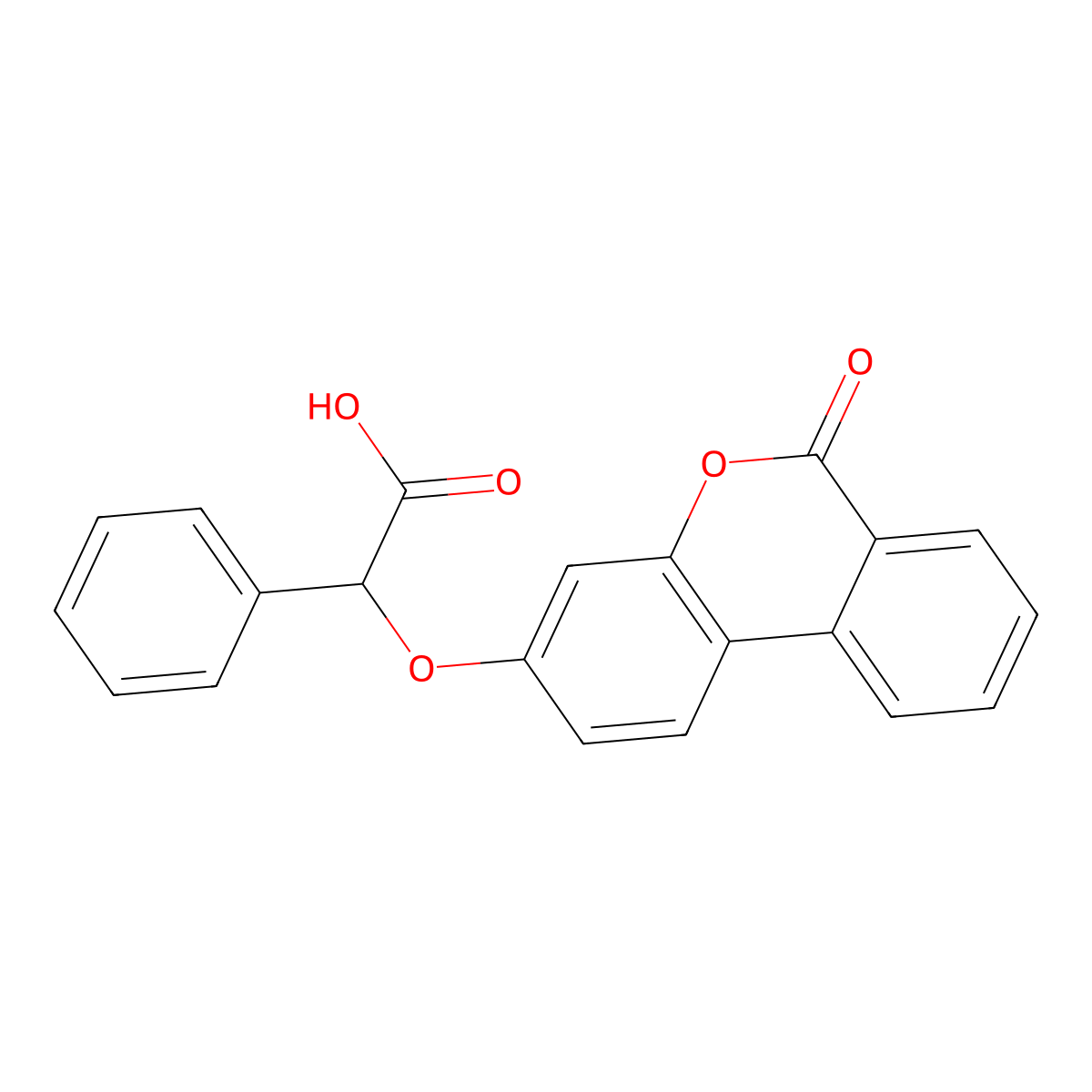 [(6-oxo-6H-benzo[c]chromen-3-yl)oxy](phenyl)acetic acid molecular structure, CAS 405917-25-1