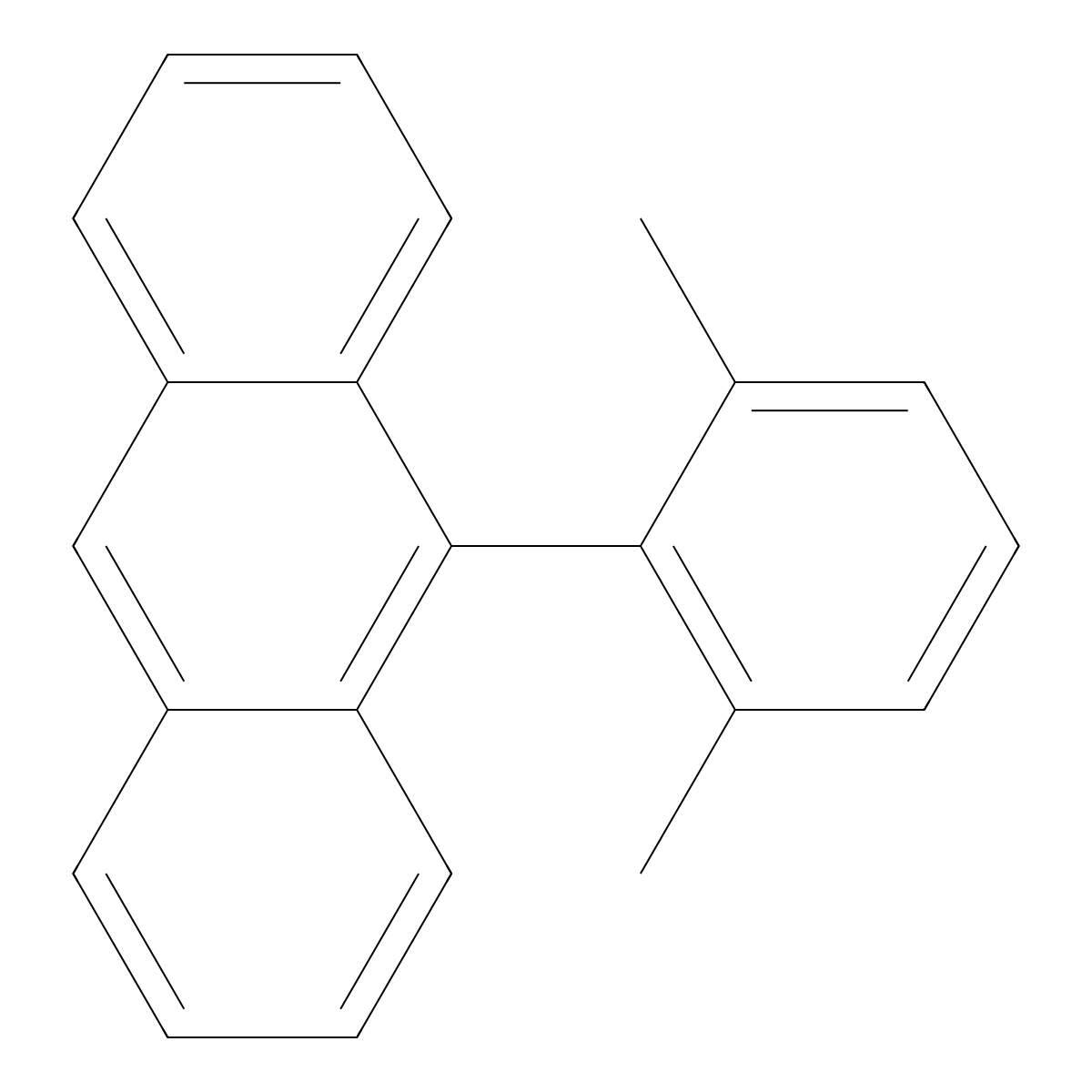 9-(2,6-Dimethylphenyl)anthracene molecular structure, CAS 405919-46-2