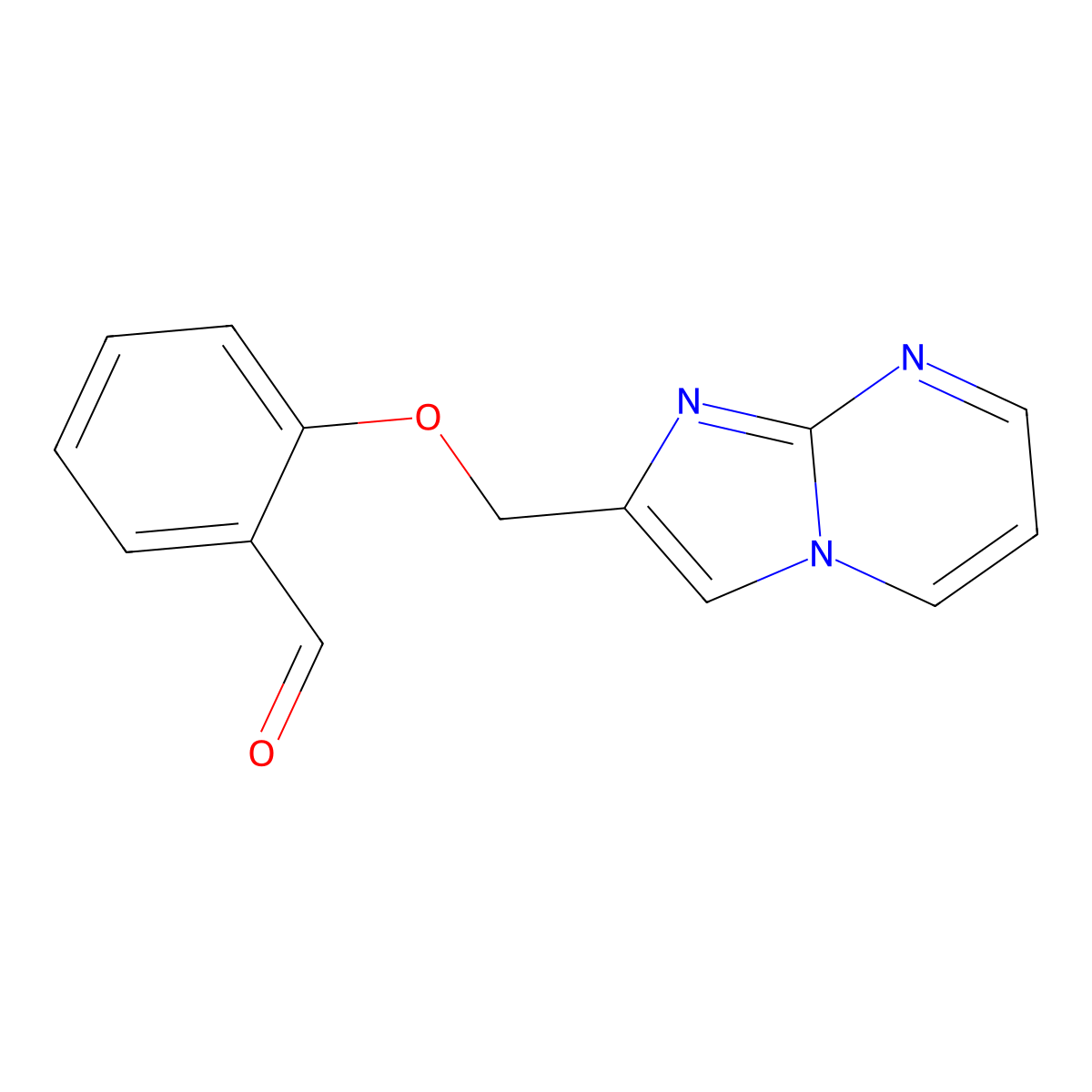 2-(Imidazo[1,2-a]pyrimidin-2-ylmethoxy)benzaldehyde molecular structure, CAS 405921-70-2