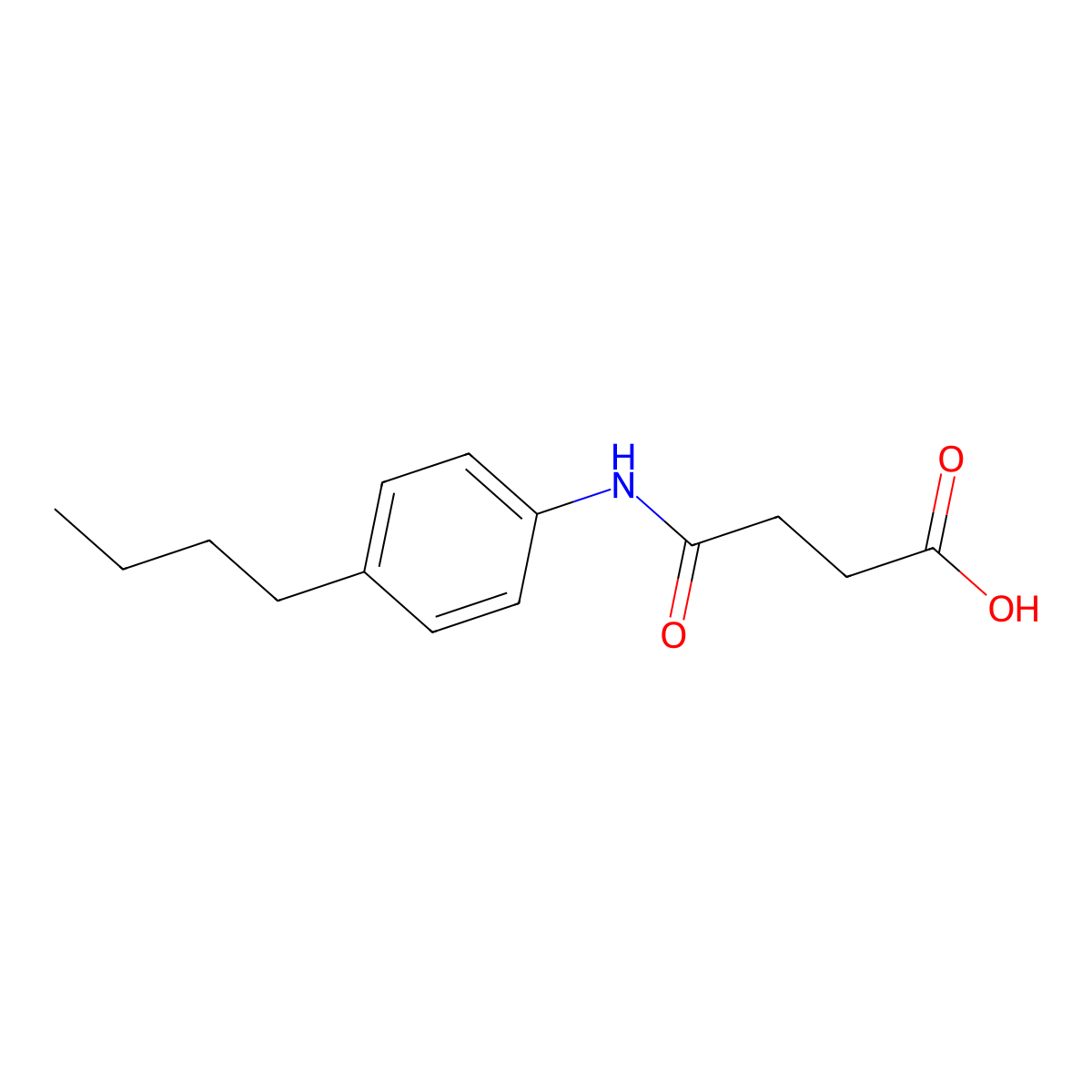 4-(4-Butylanilino)-4-oxobutanoic acid molecular structure, CAS 405923-80-0