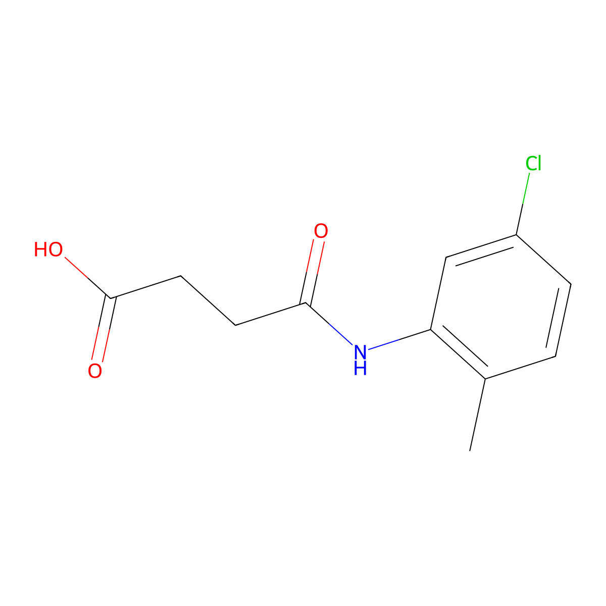 4-(5-Chloro-2-methylanilino)-4-oxobutanoic acid molecular structure, CAS 405923-83-3