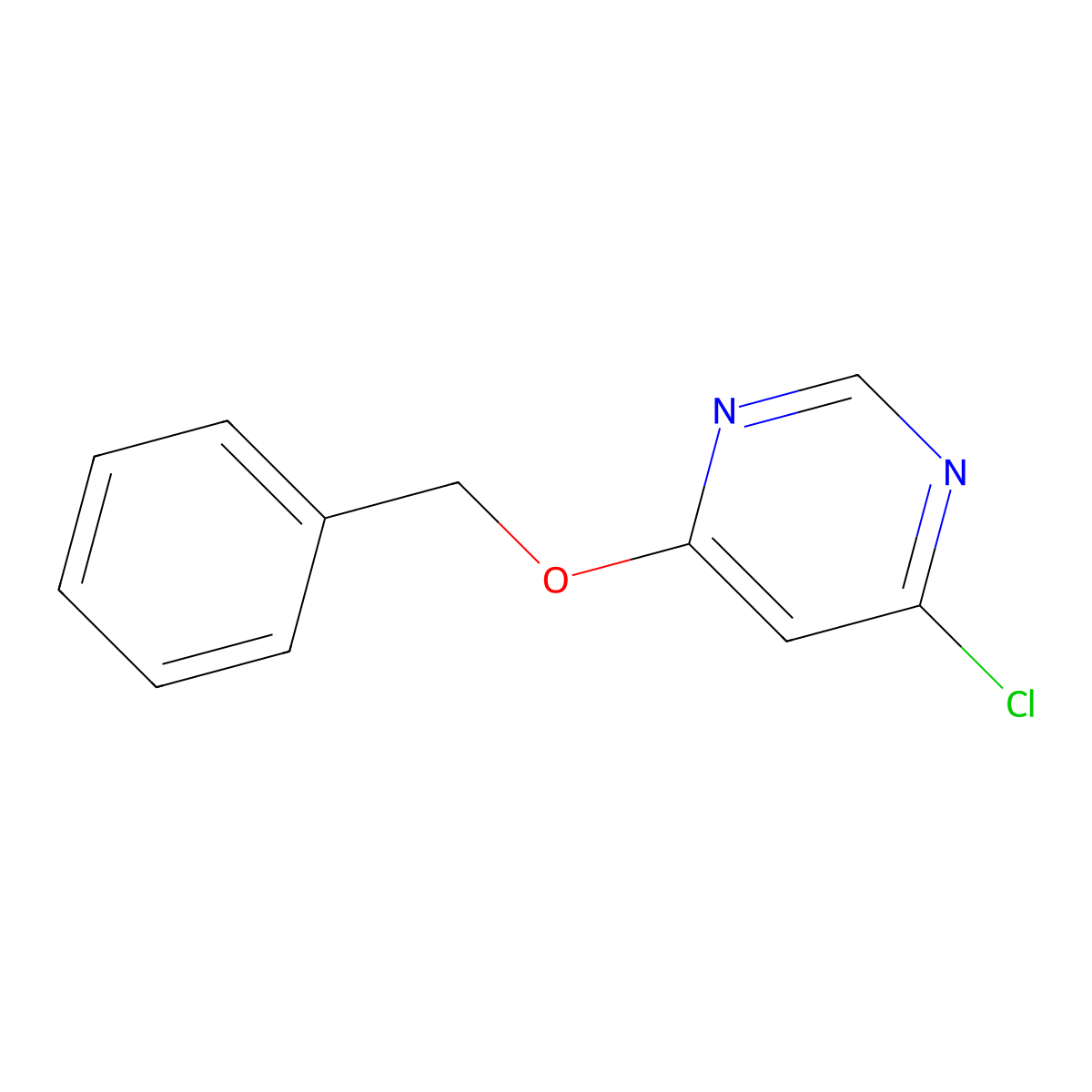 4-(Benzyloxy)-6-chloropyrimidine molecular structure, CAS 405930-65-6