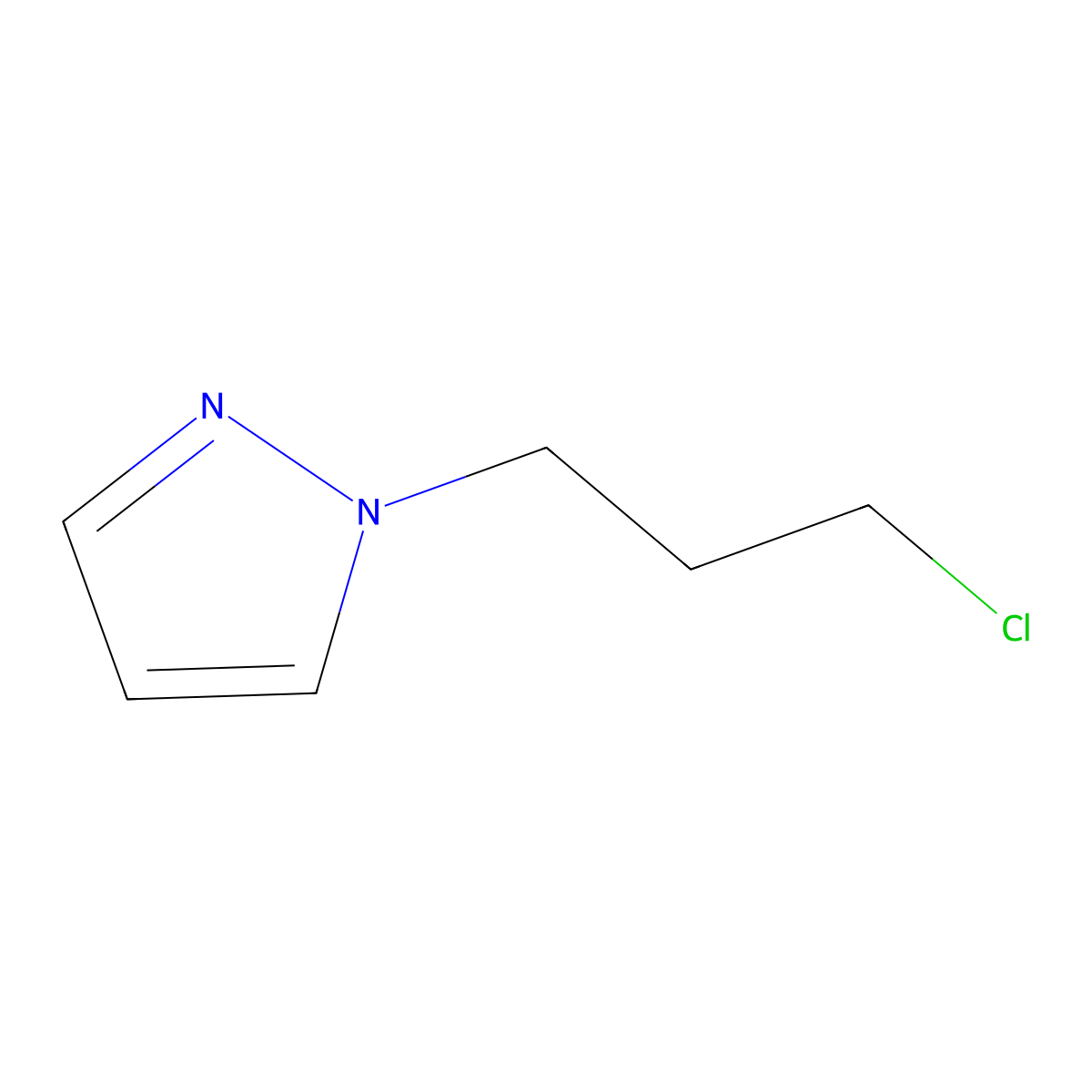 1-(3-chloropropyl)-1H-pyrazole molecular structure, CAS 405939-73-3