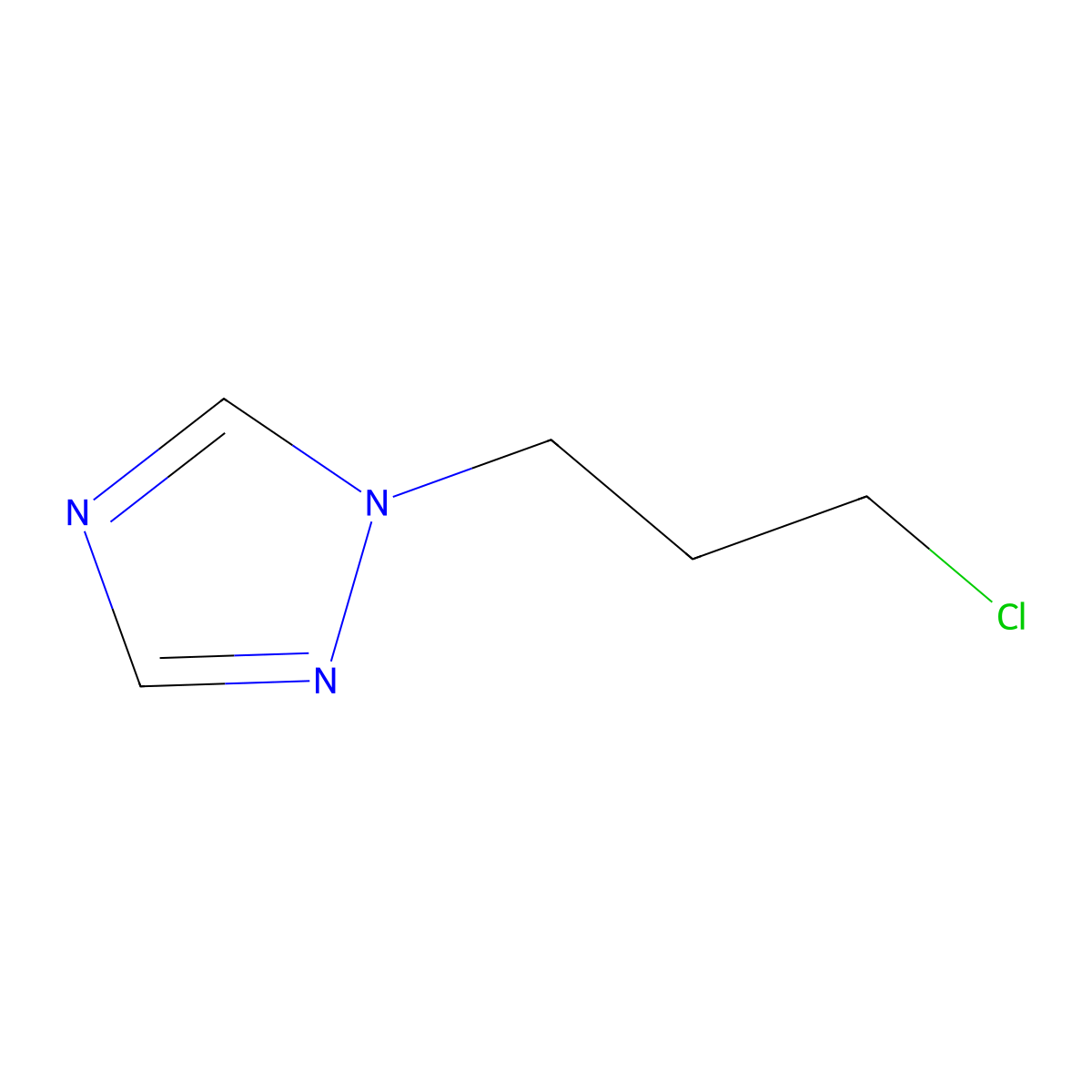 1-(3-chloropropyl)-1H-1,2,4-triazole molecular structure, CAS 405939-74-4