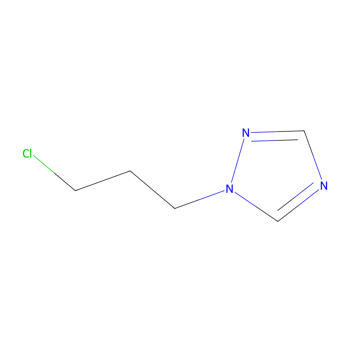 1-(3-chloropropyl)-1H-1,2,4-triazole molecular structure, CAS 405939-74-4