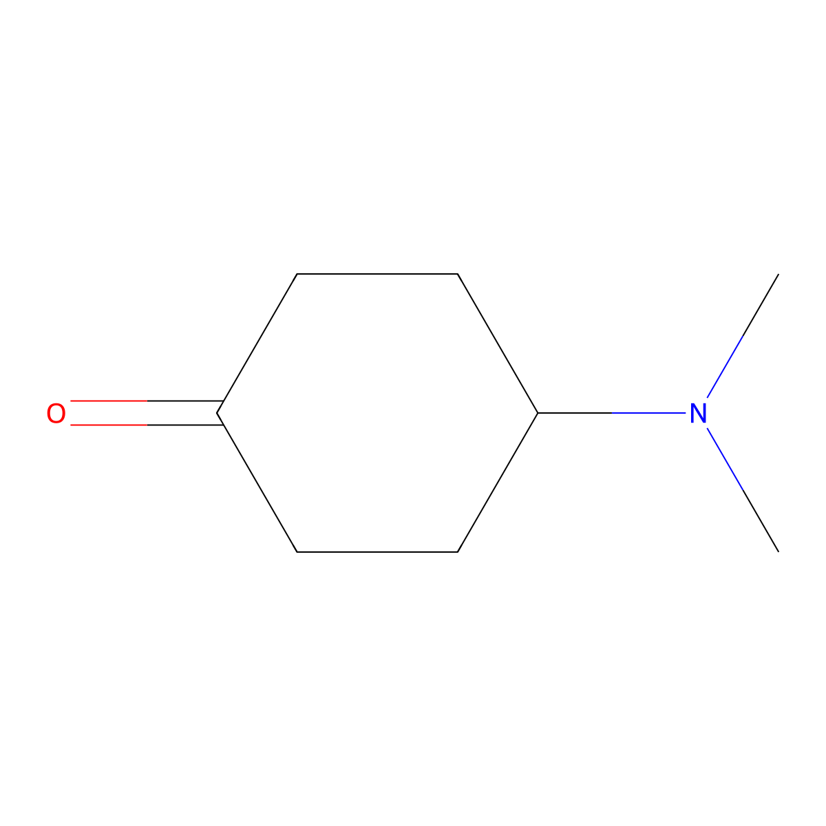 4-(Dimethylamino)cyclohexan-1-one molecular structure, CAS 40594-34-1