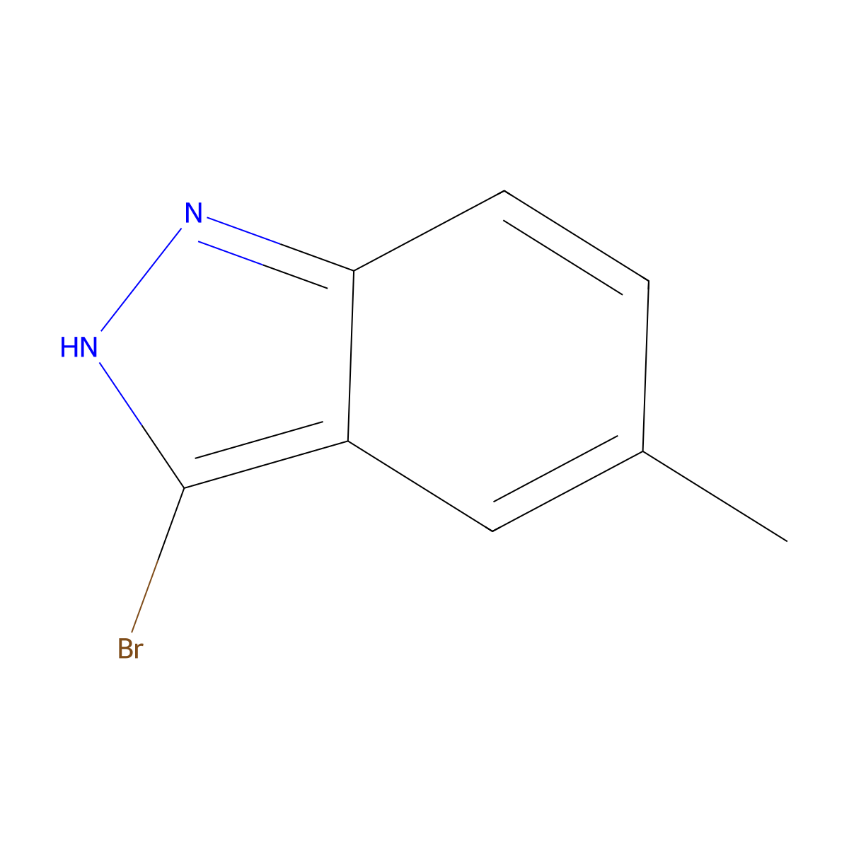 3-Bromo-5-methyl-1H-indazole molecular structure, CAS 40598-72-9