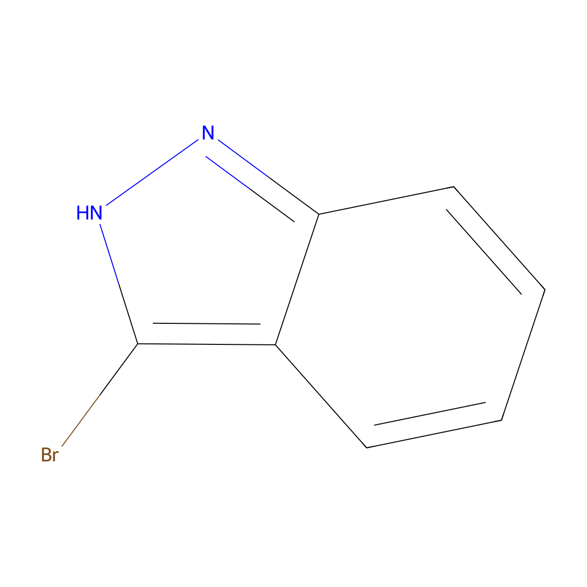 3-Bromo-1H-indazole molecular structure, CAS 40598-94-5