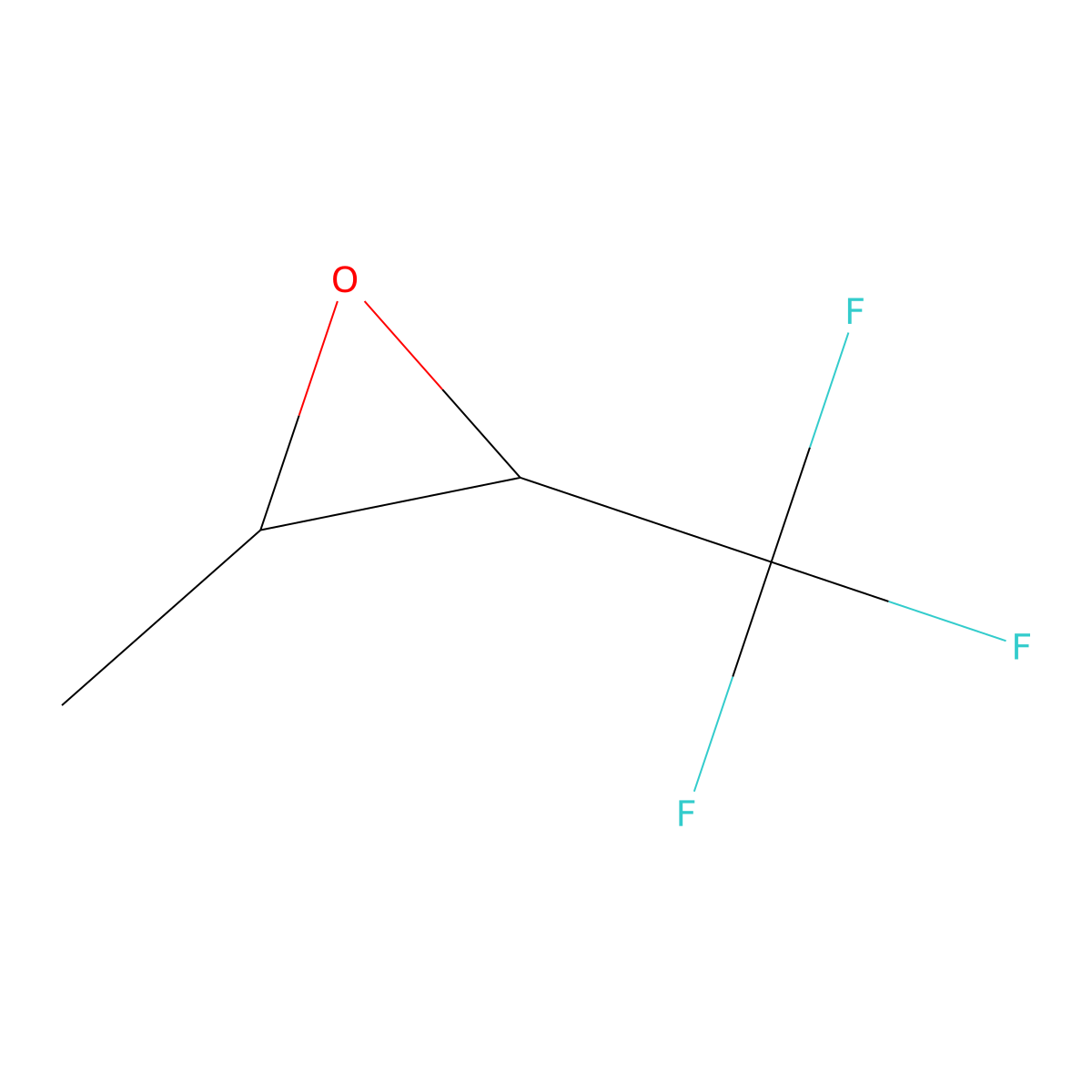 1,1,1-Trifluoro-2,3-epoxybutane molecular structure, CAS 406-30-4