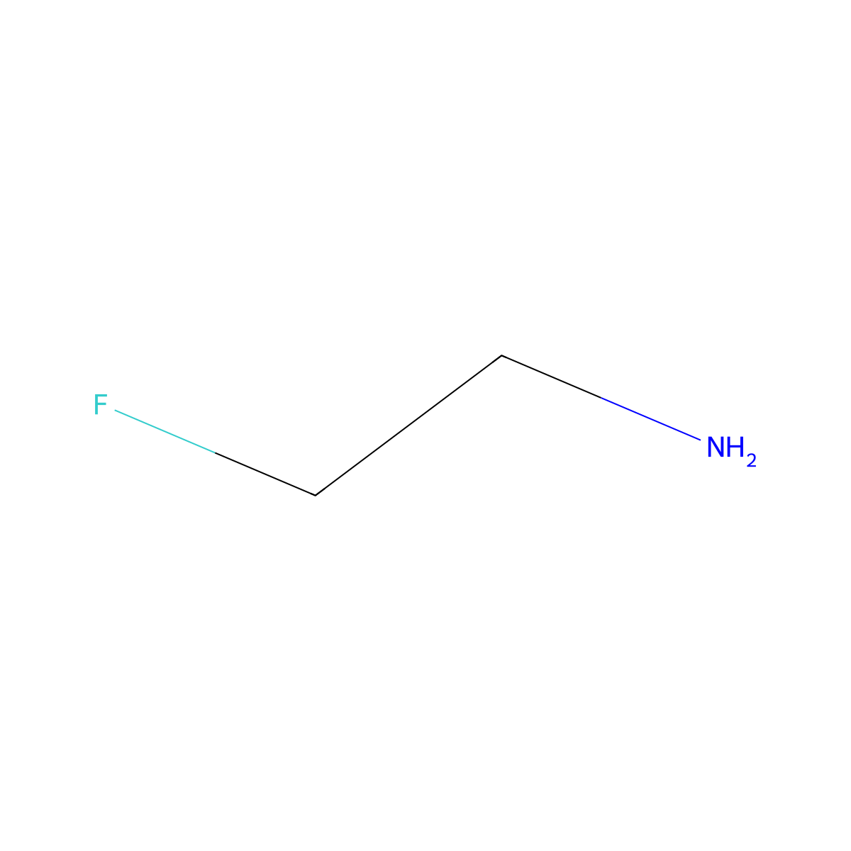 2-Fluoroethylamine molecular structure, CAS 406-34-8