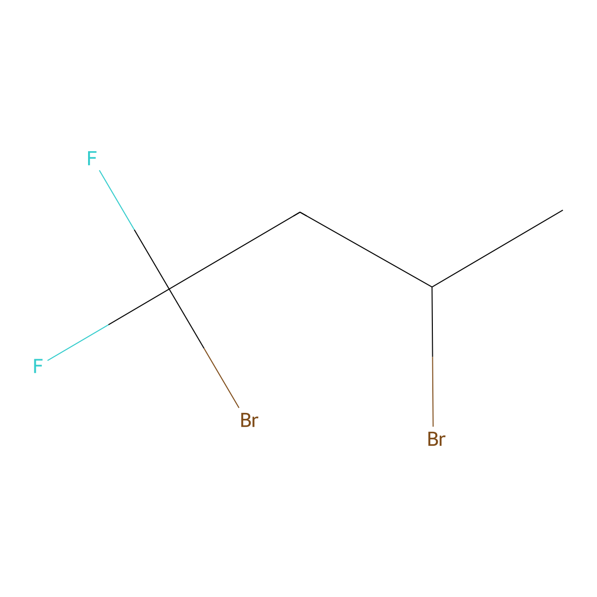 1,3-Dibromo-1,1-difluorobutane molecular structure, CAS 406-42-8