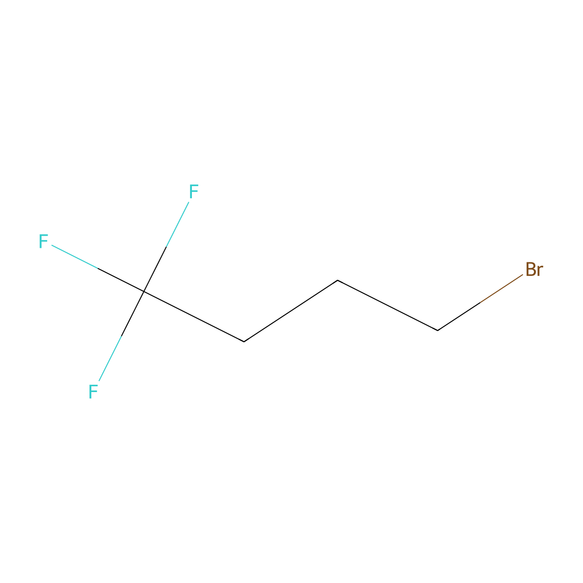 4-Bromo-1,1,1-trifluorobutane molecular structure, CAS 406-81-5