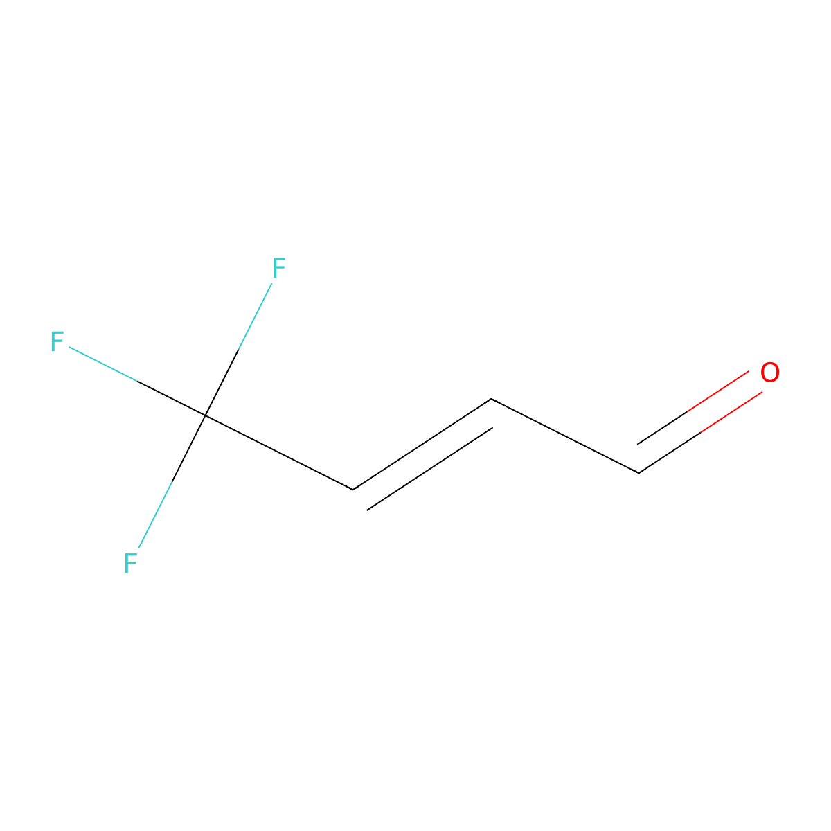 4,4,4-Trifluoro-but-2-enal molecular structure, CAS 406-88-2