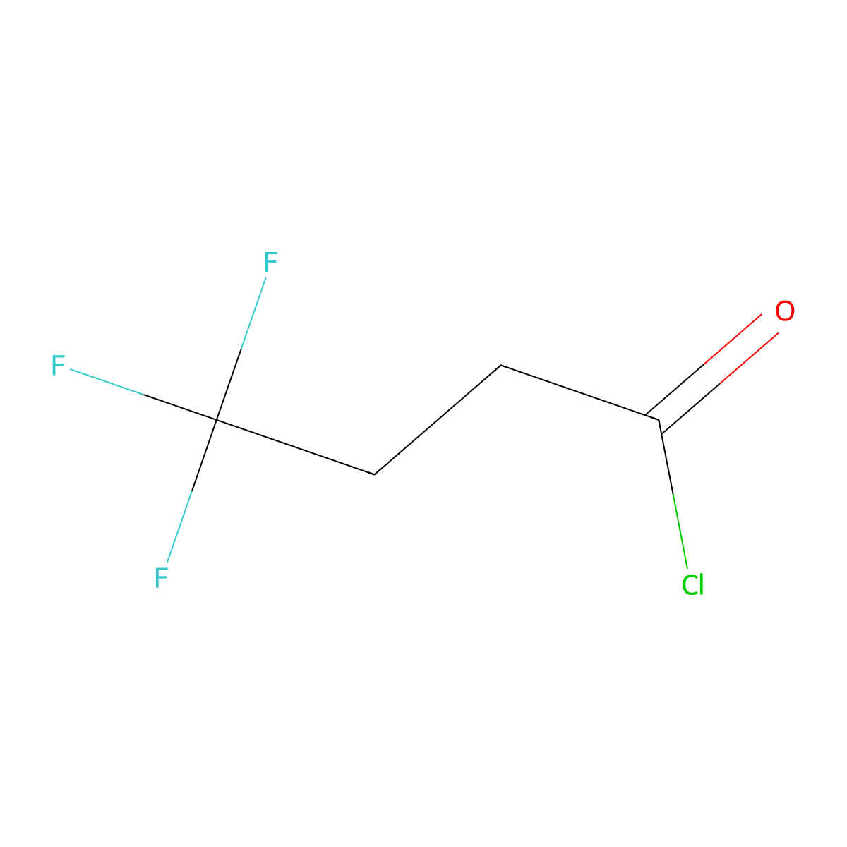 4,4,4-Trifluorobutanoyl chloride molecular structure, CAS 406-91-7