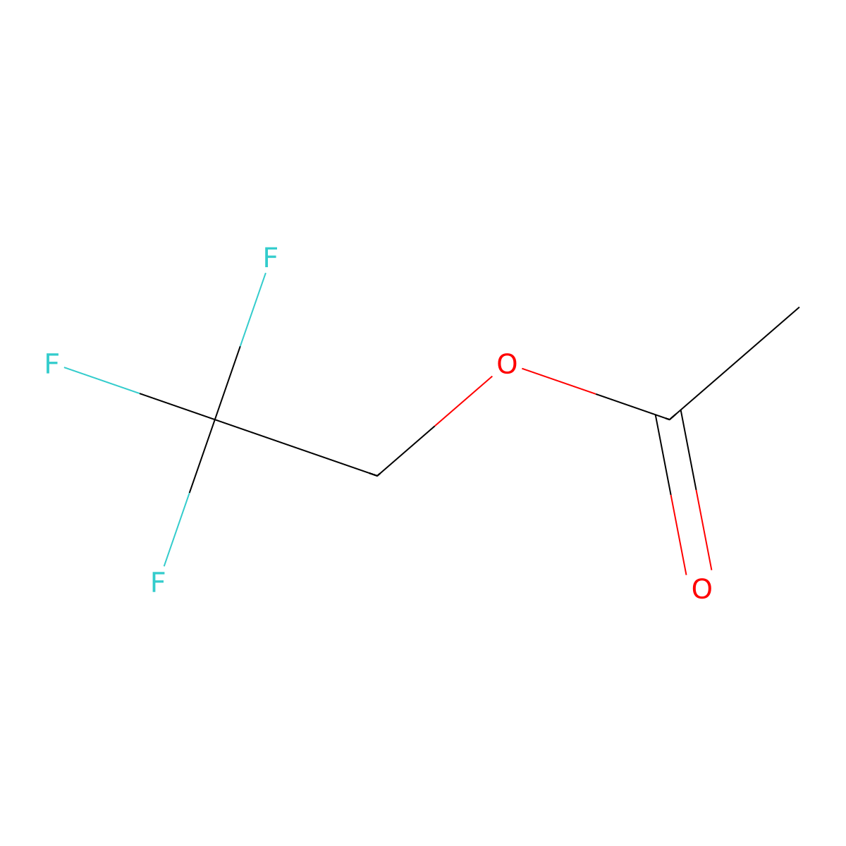 2,2,2-Trifluoroethyl Acetate molecular structure, CAS 406-95-1