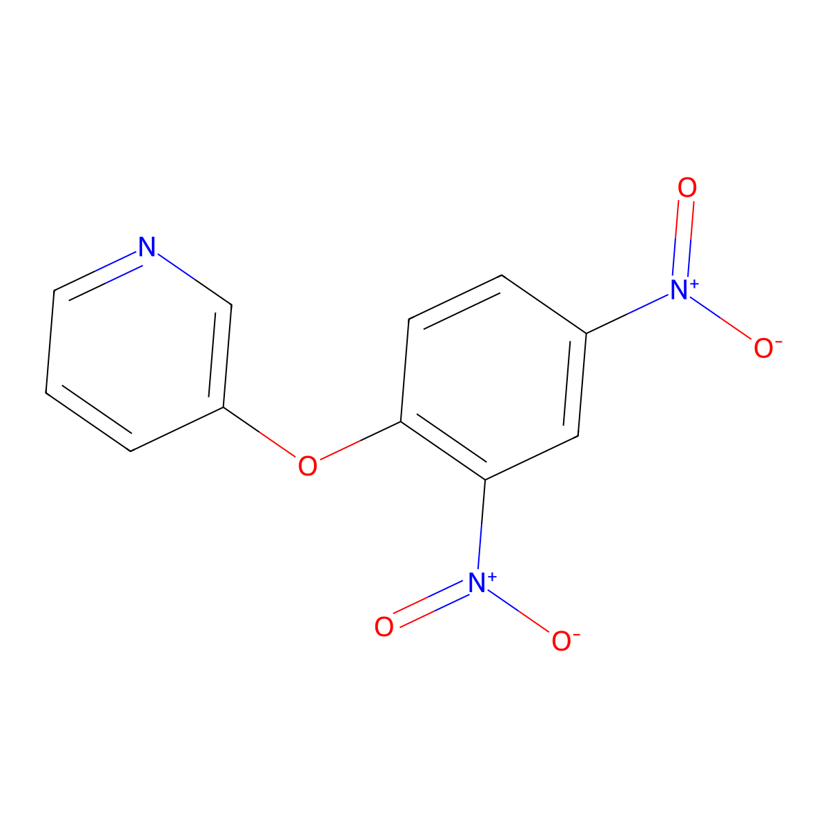 3-(2,4-Dinitrophenoxy)pyridine molecular structure, CAS 40604-27-1
