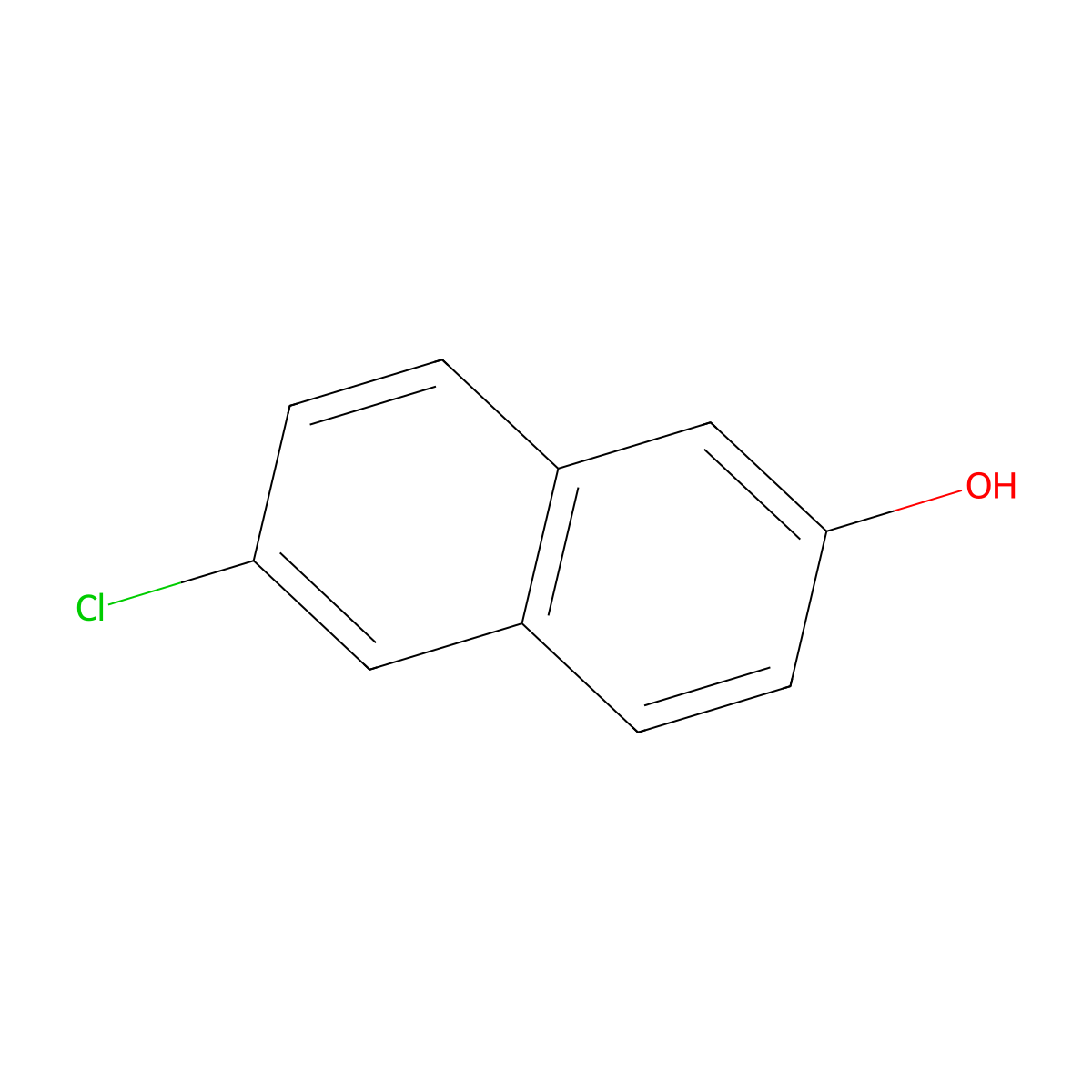 6-Chloro-2-naphthalenol molecular structure, CAS 40604-49-7