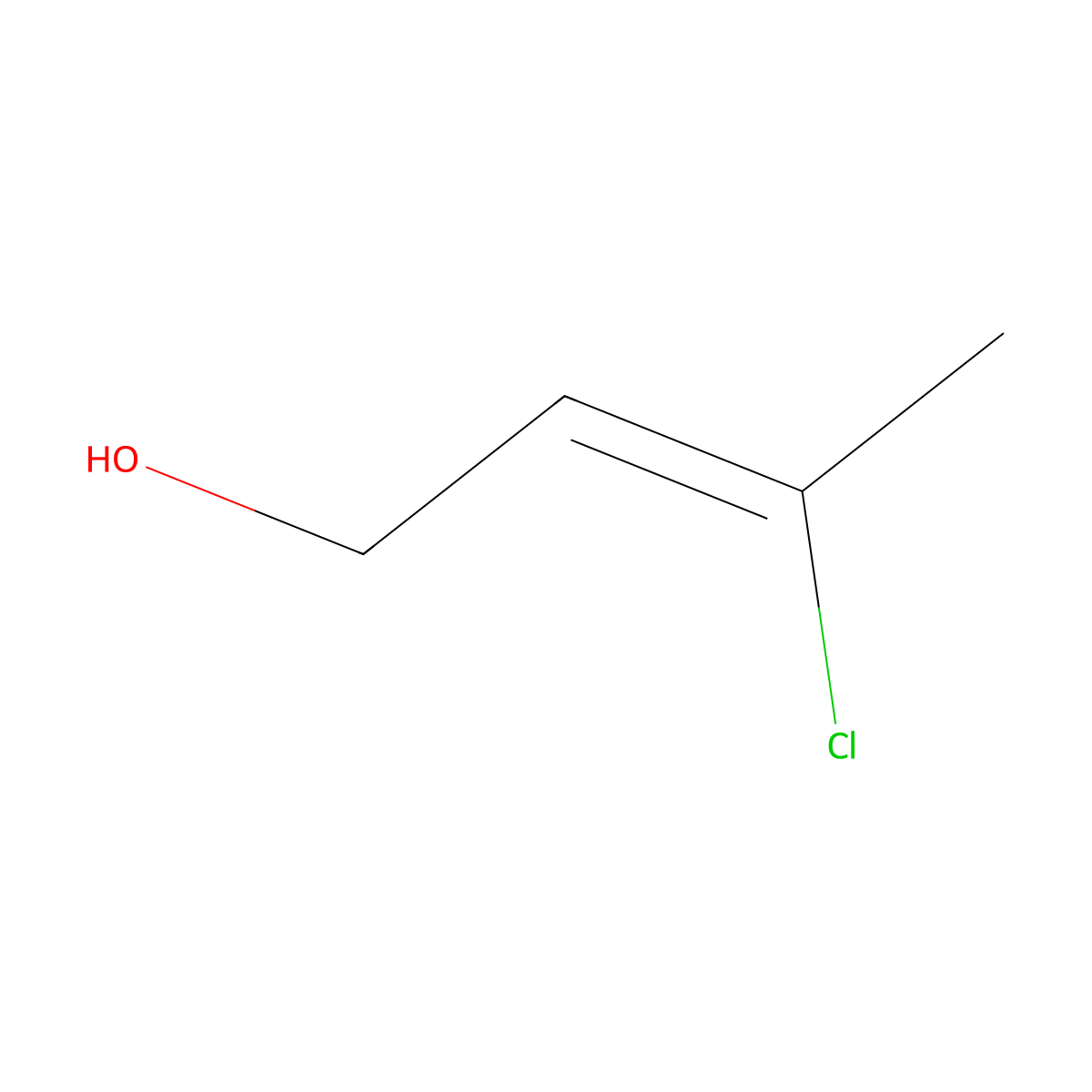 3-Chlorobut-2-en-1-ol molecular structure, CAS 40605-42-3