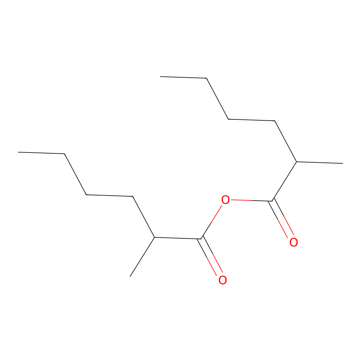 2-Methylhexanoic anhydride molecular structure, CAS 40607-84-9
