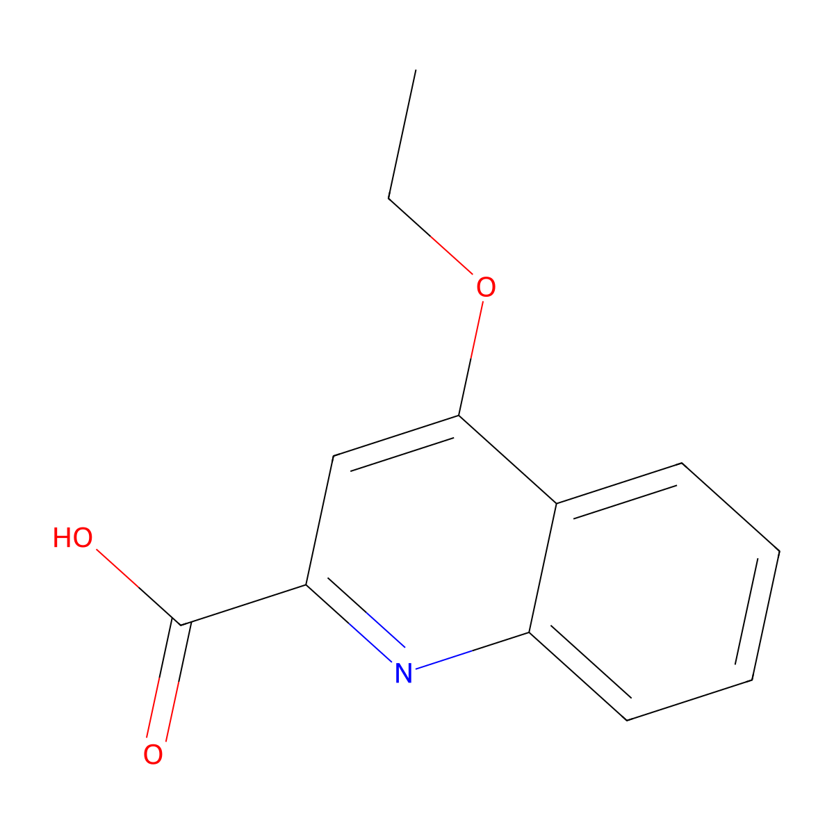 4-ethoxyquinoline-2-carboxylic Acid molecular structure, CAS 40609-78-7