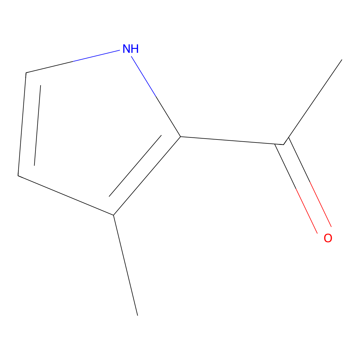 1-(3-Methyl-1H-pyrrol-2-yl)ethanone molecular structure, CAS 40611-71-0