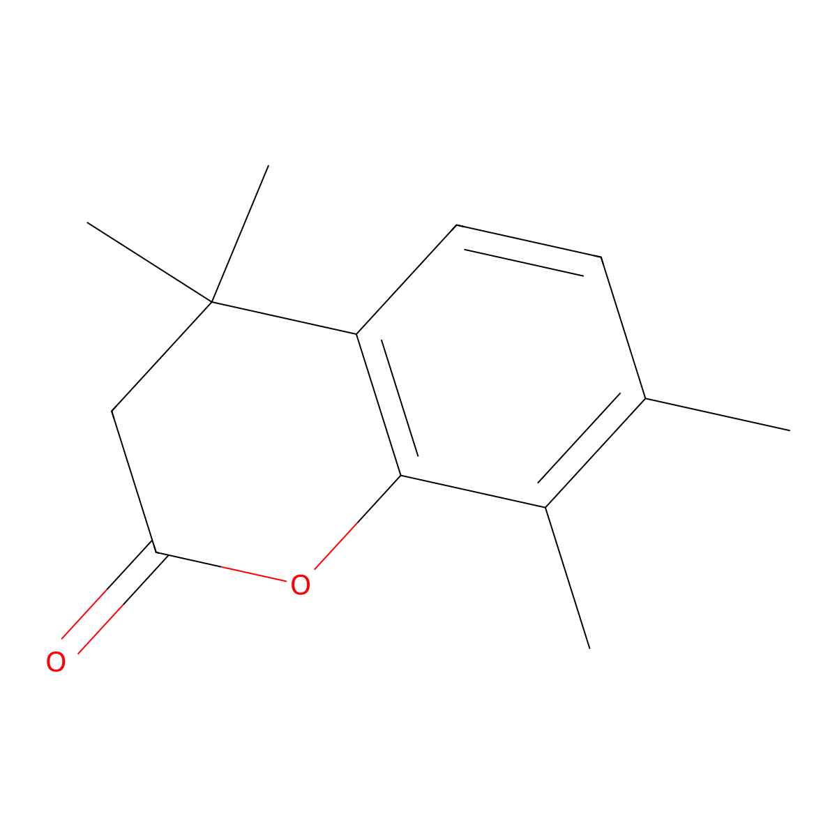 4,4,7,8-Tetramethyl-2-chromanone molecular structure, CAS 40614-36-6