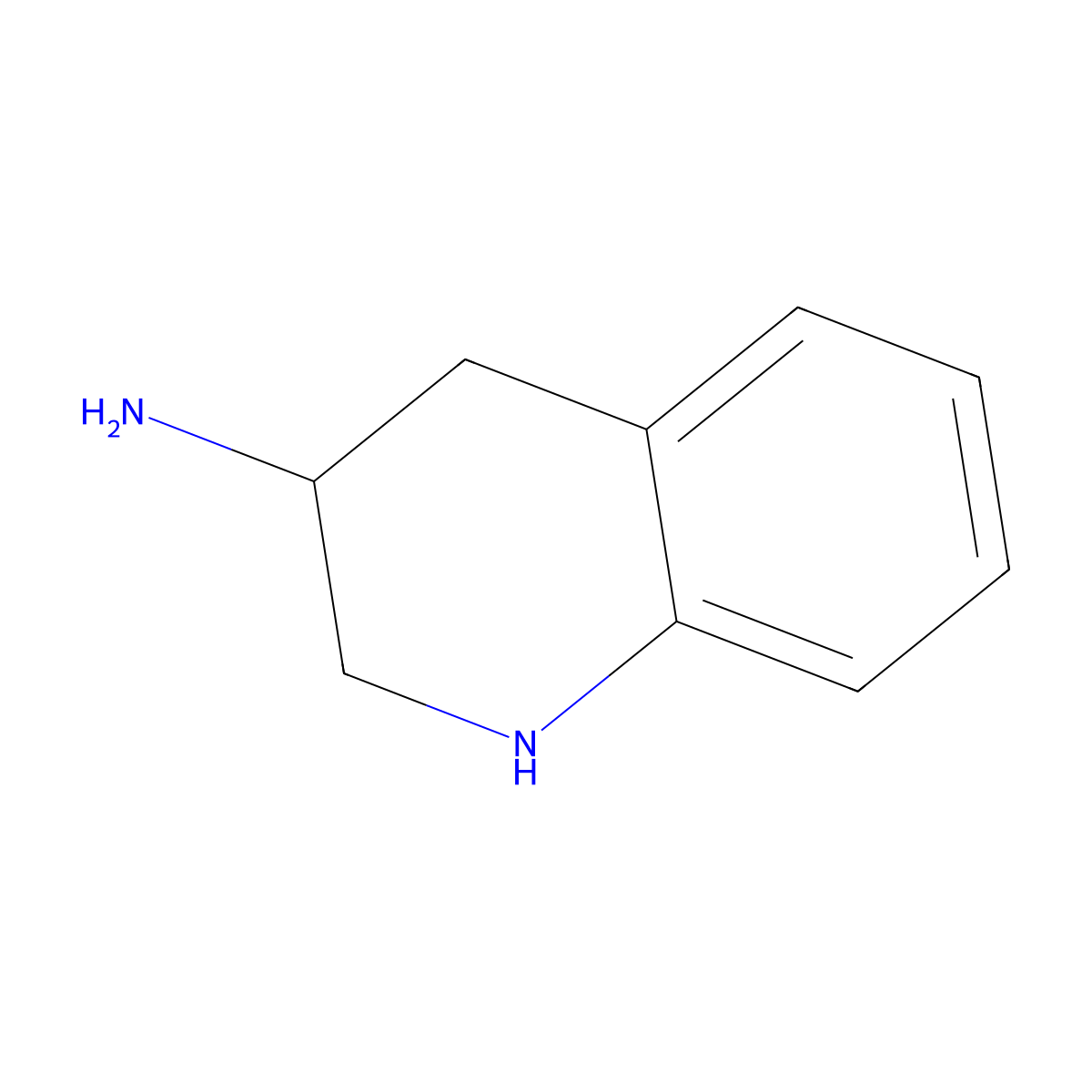 1,2,3,4-Tetrahydroquinolin-3-amine molecular structure, CAS 40615-02-9