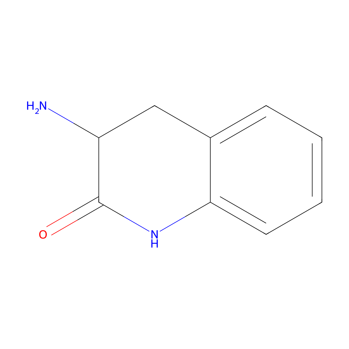 3-Amino-3,4-dihydroquinolin-2(1H)-one molecular structure, CAS 40615-17-6