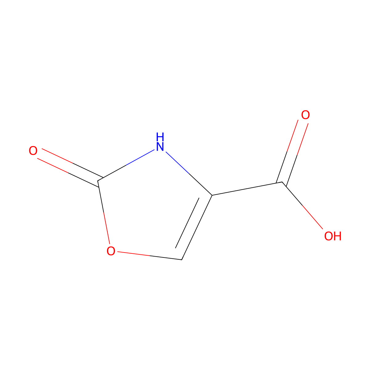 2-Oxo-2,3-dihydro-1,3-oxazole-4-carboxylic acid molecular structure, CAS 406183-40-2
