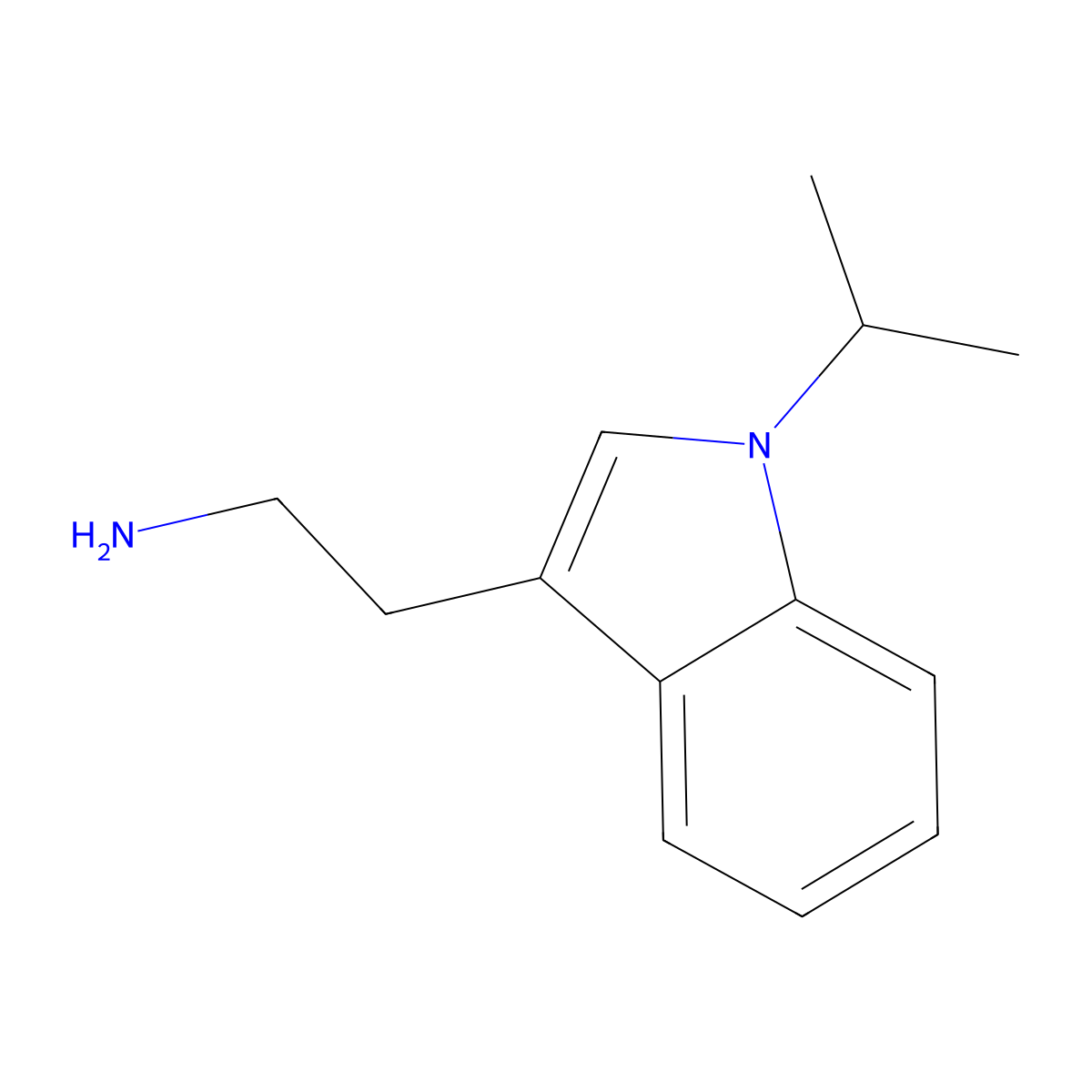 N-1-isopropyltryptamine molecular structure, CAS 40619-60-1