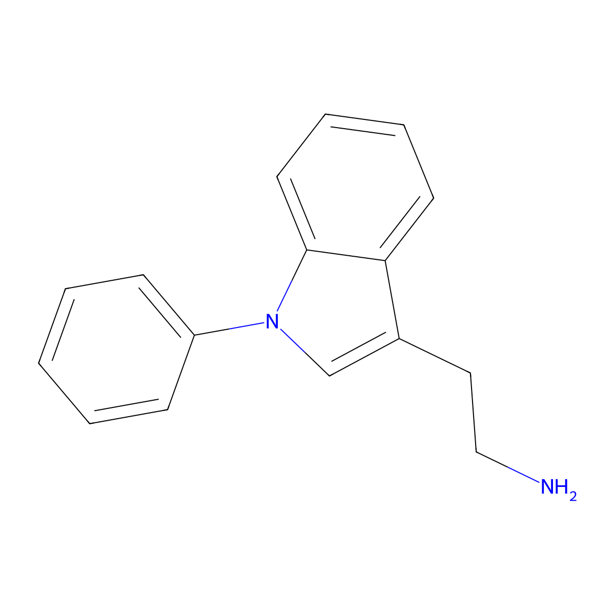 1-Phenyltryptamine molecular structure, CAS 40619-61-2