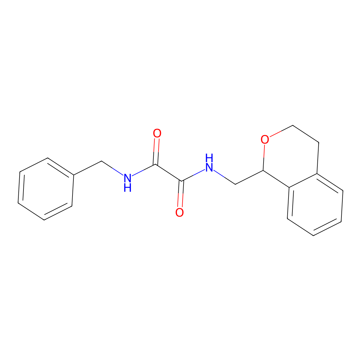 N'-benzyl-N-(3,4-dihydro-1H-isochromen-1-ylmethyl)oxamide molecular structure, CAS 406190-01-0