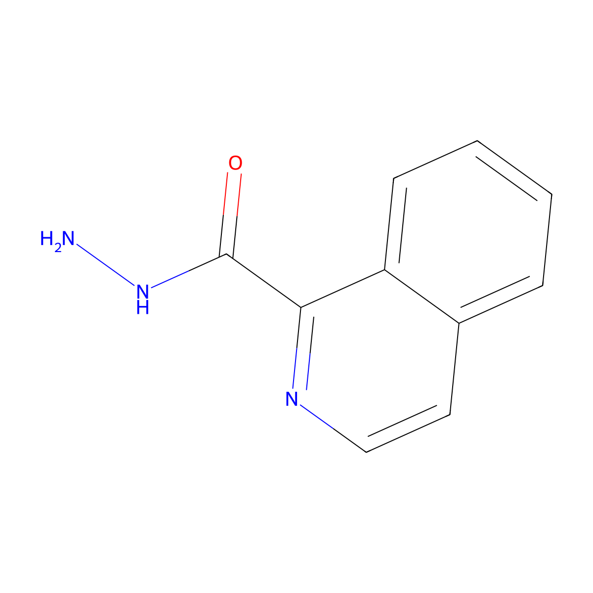 Isoquinoline-1-carbohydrazide molecular structure, CAS 406192-81-2