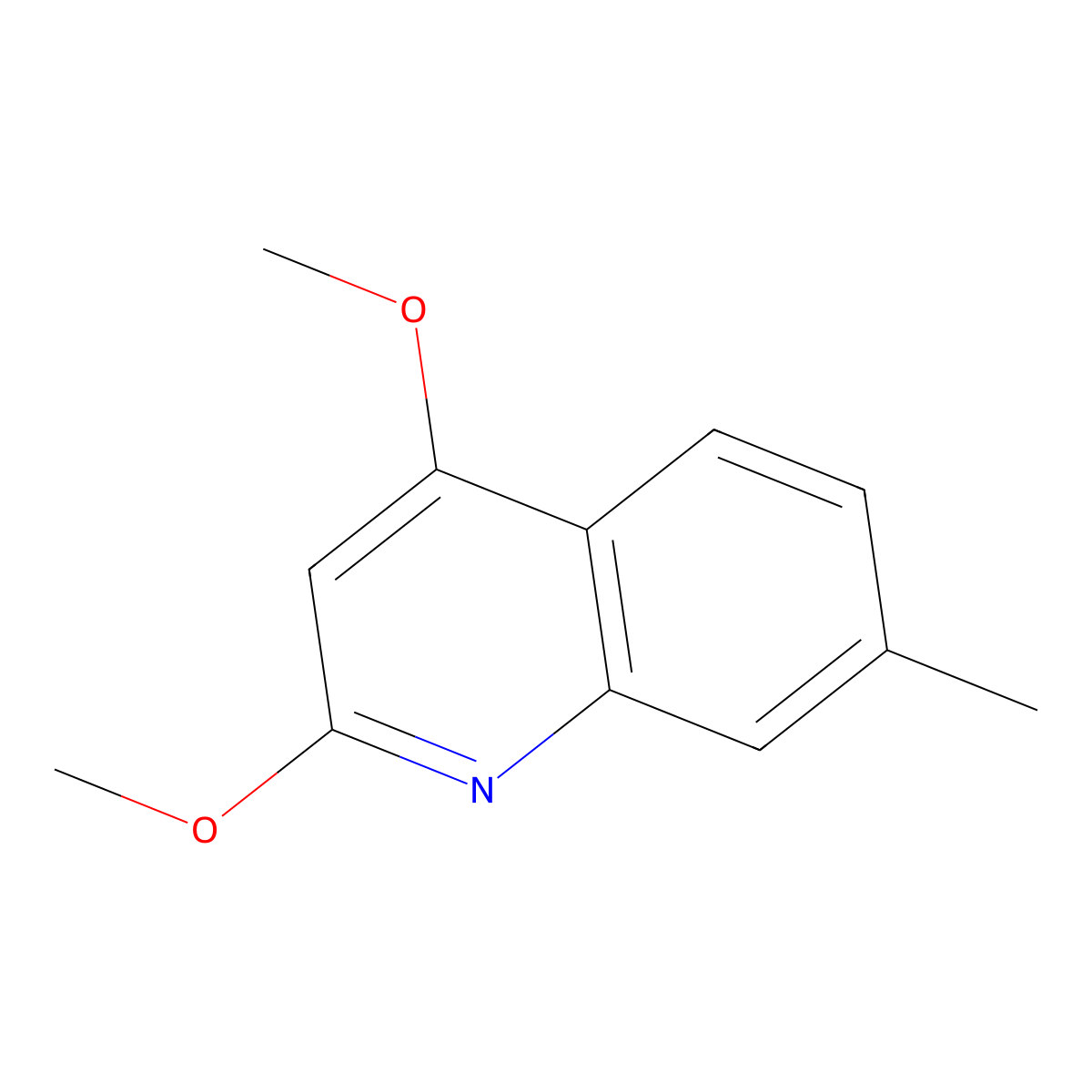 2,4-Dimethoxy-7-methylquinoline molecular structure, CAS 406205-07-0