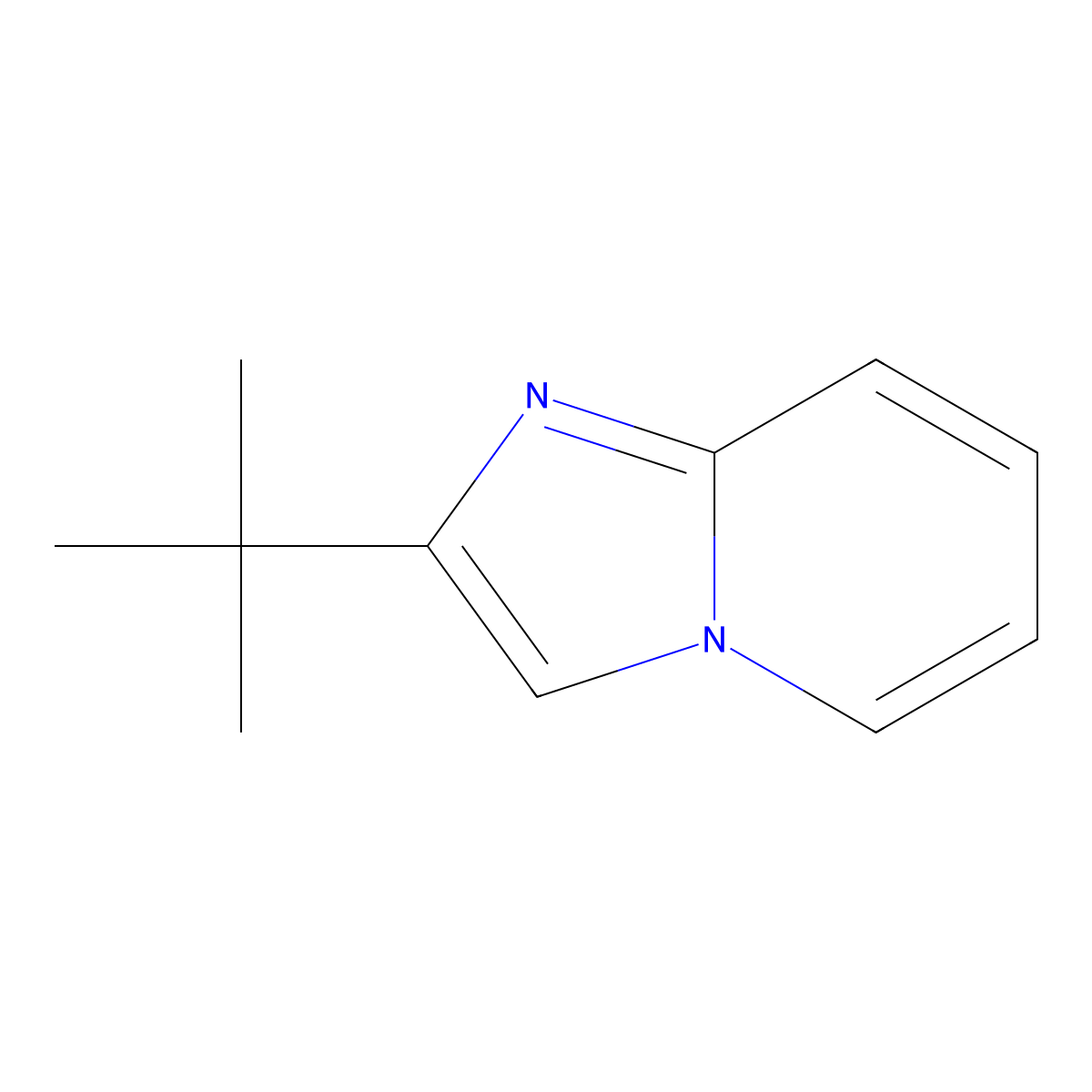 2-Tert-butylimidazo[1,2-a]pyridine molecular structure, CAS 406207-65-6