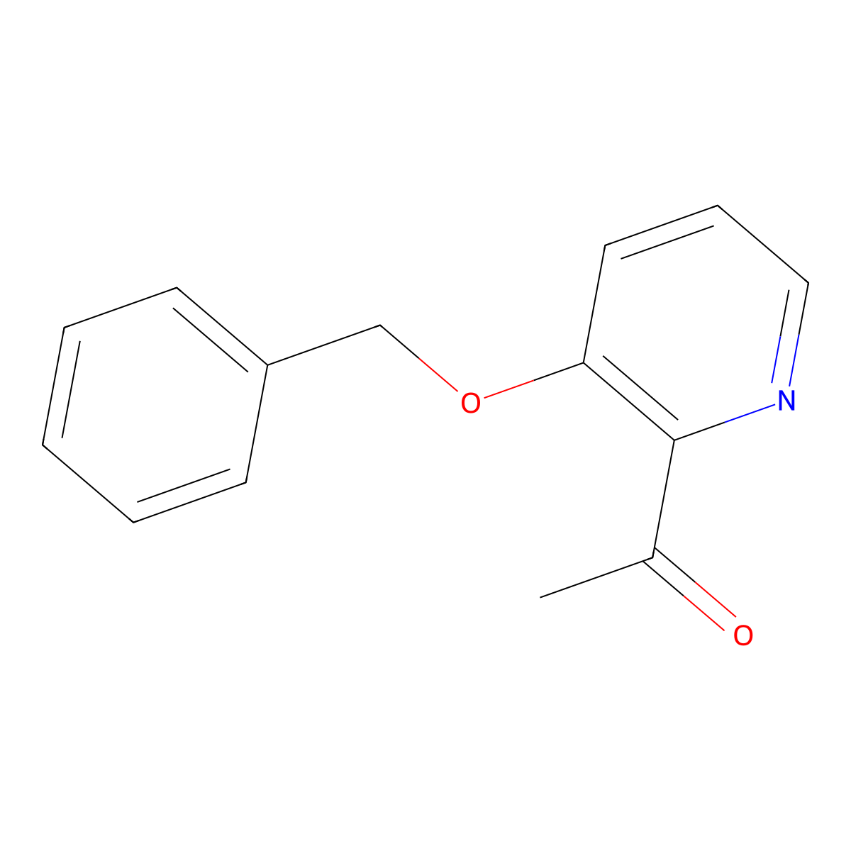 1-[3-(Benzyloxy)pyridin-2-yl]ethan-1-one molecular structure, CAS 406212-35-9