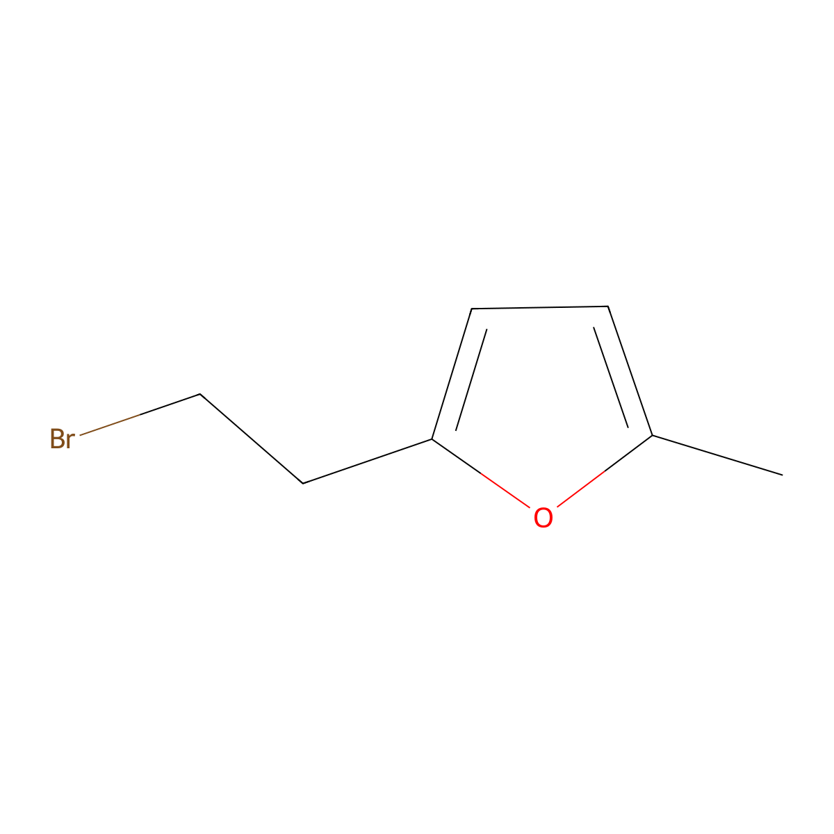 2-(2-Bromoethyl)-5-methylfuran molecular structure, CAS 406224-23-5