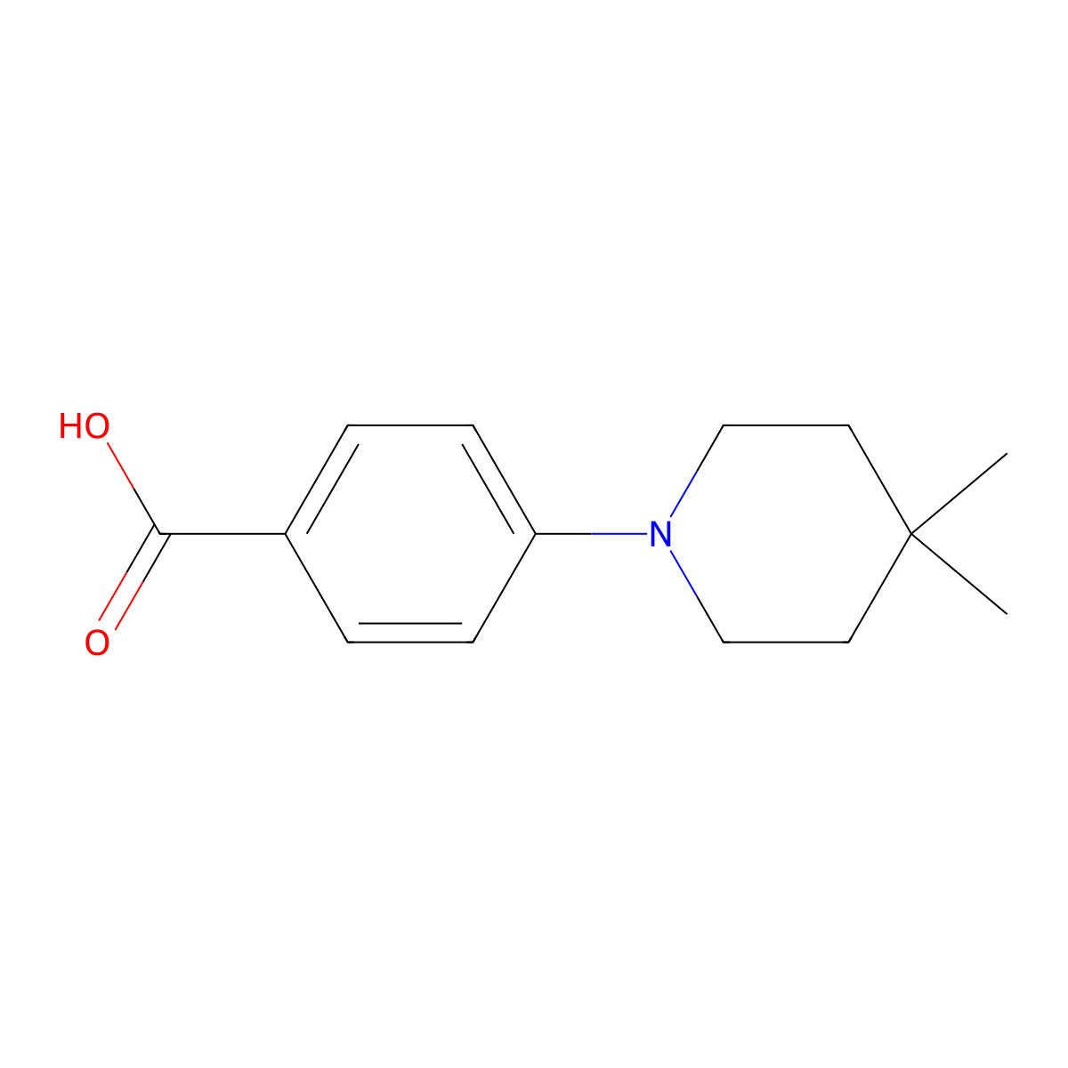 4-(4,4-Dimethylpiperidin-1-YL)benzoic acid molecular structure, CAS 406233-26-9