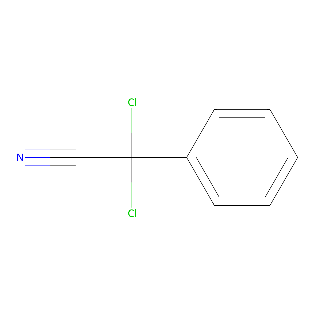2,2-Dichloro-2-phenylacetonitrile molecular structure, CAS 40626-45-7