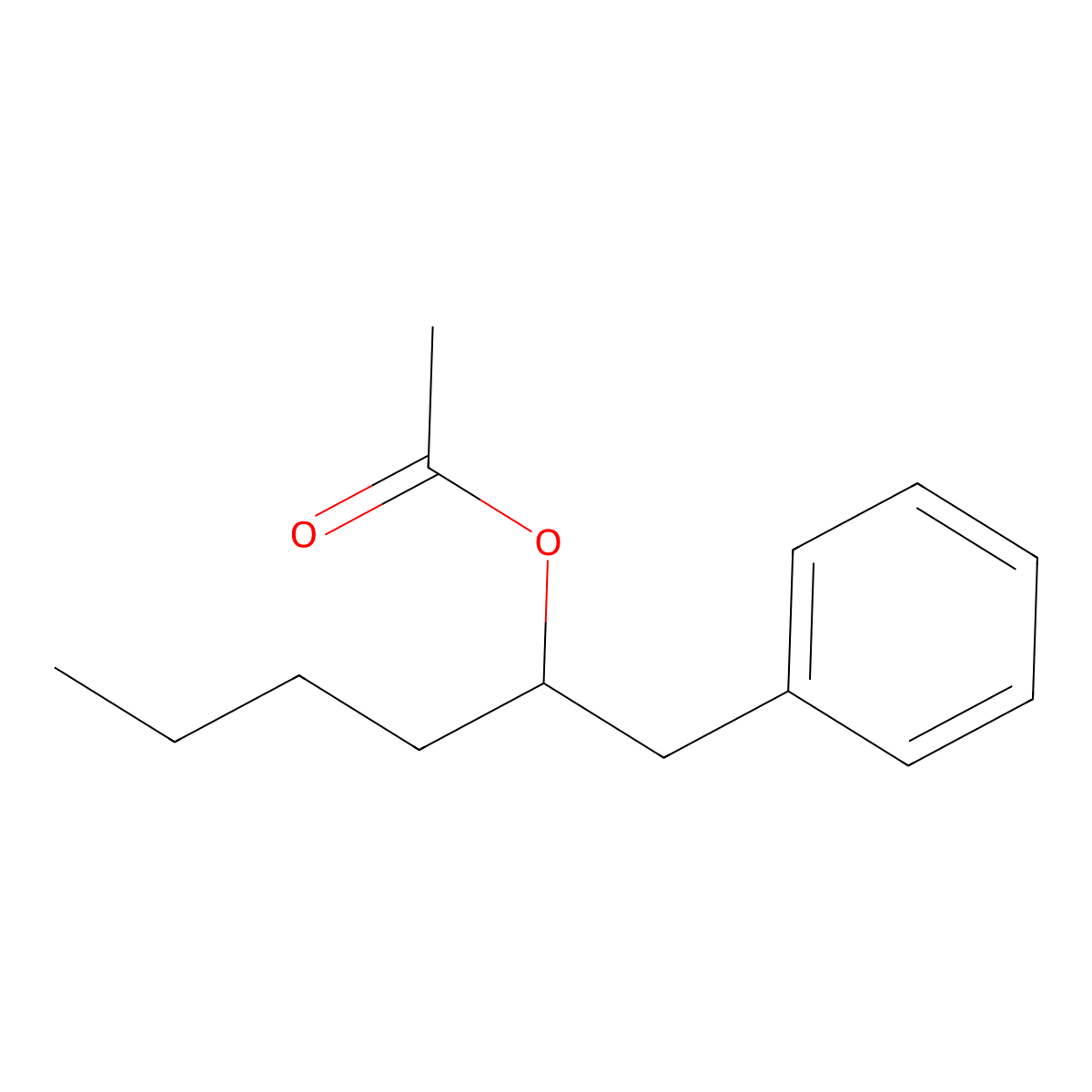 Benzeneethanol, alpha-butyl-, 1-acetate molecular structure, CAS 40628-77-1