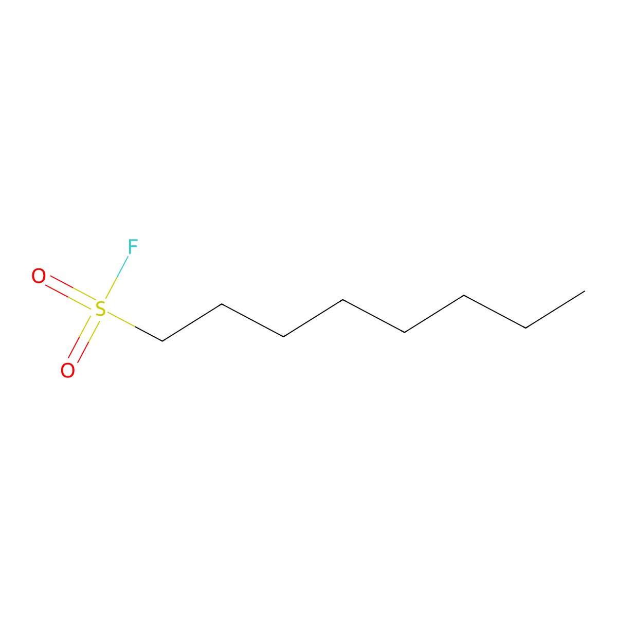 1-Octanesulfonyl fluoride molecular structure, CAS 40630-63-5