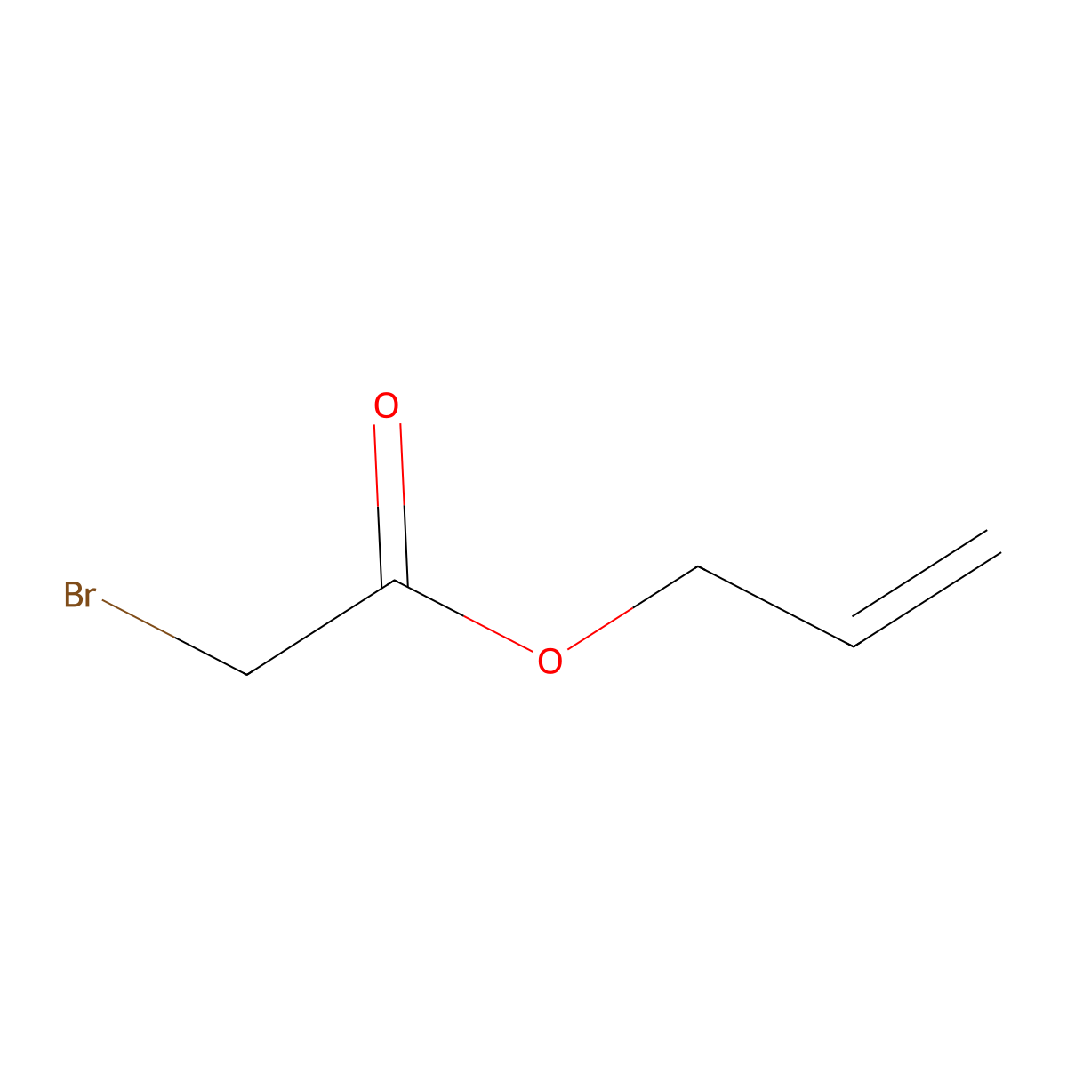 Prop-2-enyl 2-bromoacetate molecular structure, CAS 40630-84-0