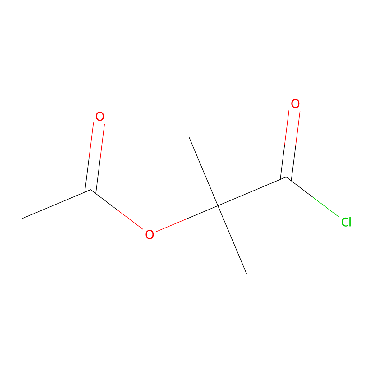 2-Acetoxyisobutyroyl chloride molecular structure, CAS 40635-66-3